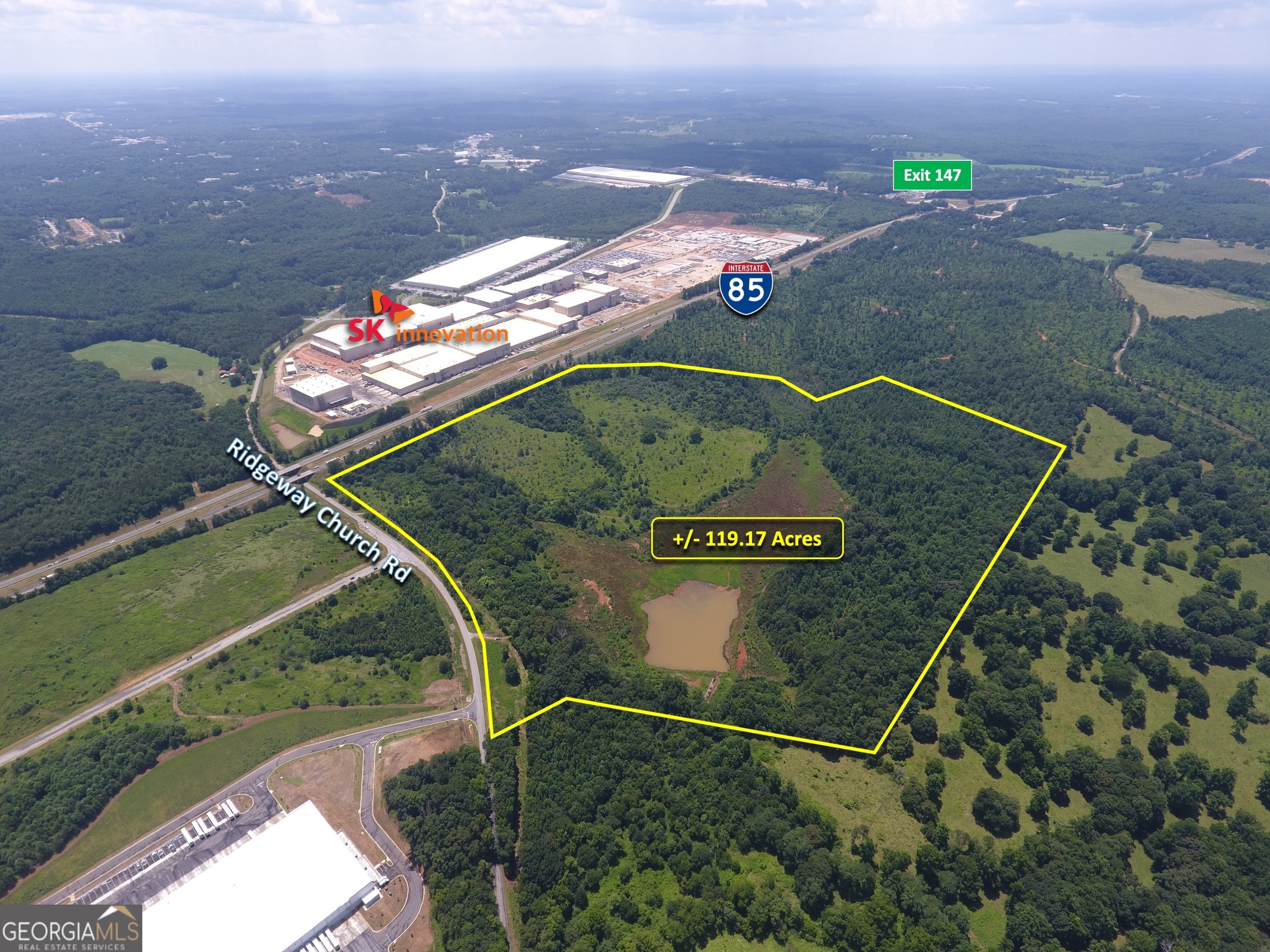 PROPERTY OVERVIEW This site presents an excellent opportunity for Commercial or Industrial Development. This site is convenient to Shopping, Restaurants and Entertainment at the Banks Crossing Exit. The Tanger Outlet Malls are a traffic generator for a larger trade area in North Georgia. Visibility off of I-85 will provide any business with recognition and signage. All utilities available to the site. 43,600 Cars per day on I-85 (GDOT) 1660 ft frontage on Ridgeway Church Rd 1090+/- Ft Frontage on I-85 Zoned C2 on the City of Commerce Approx 8 +/- acre Lake LOCATION OVERVIEW Located just off Exit #147 at the "T" intersection of Ridgeway Church Road and Steven Tanger Blvd. This area has the largest concentration of commercial activity between Metro Atlanta and Greenville, SC. Convenient to I-85 and US 441.