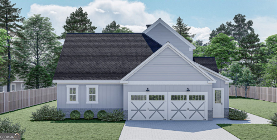 Welcome to Luxury Cottages living in Watkinsville's premiere community Trove. Cottage 5 on a unfinished basement features the primary bedroom on the main with 4 bedrooms, and 3.5 baths. On the main level is a foyer opening into the family room, gourmet kitchen, family room, office, and primary bedroom. The gourmet kitchen features granite countertops, tile backsplash, an island, a pantry, gourmet stainless steel appliances, and hardwood floors. The primary bedroom has a beautiful bathroom and walk-in closet. Stairs w/ oak handrails and wrought iron spindles lead upstairs. The 2nd floor features a flex area, 3 secondary bedrooms and 2 baths. The exterior features a covered loggia with a fireplace. For information and showing call 770-630-2220