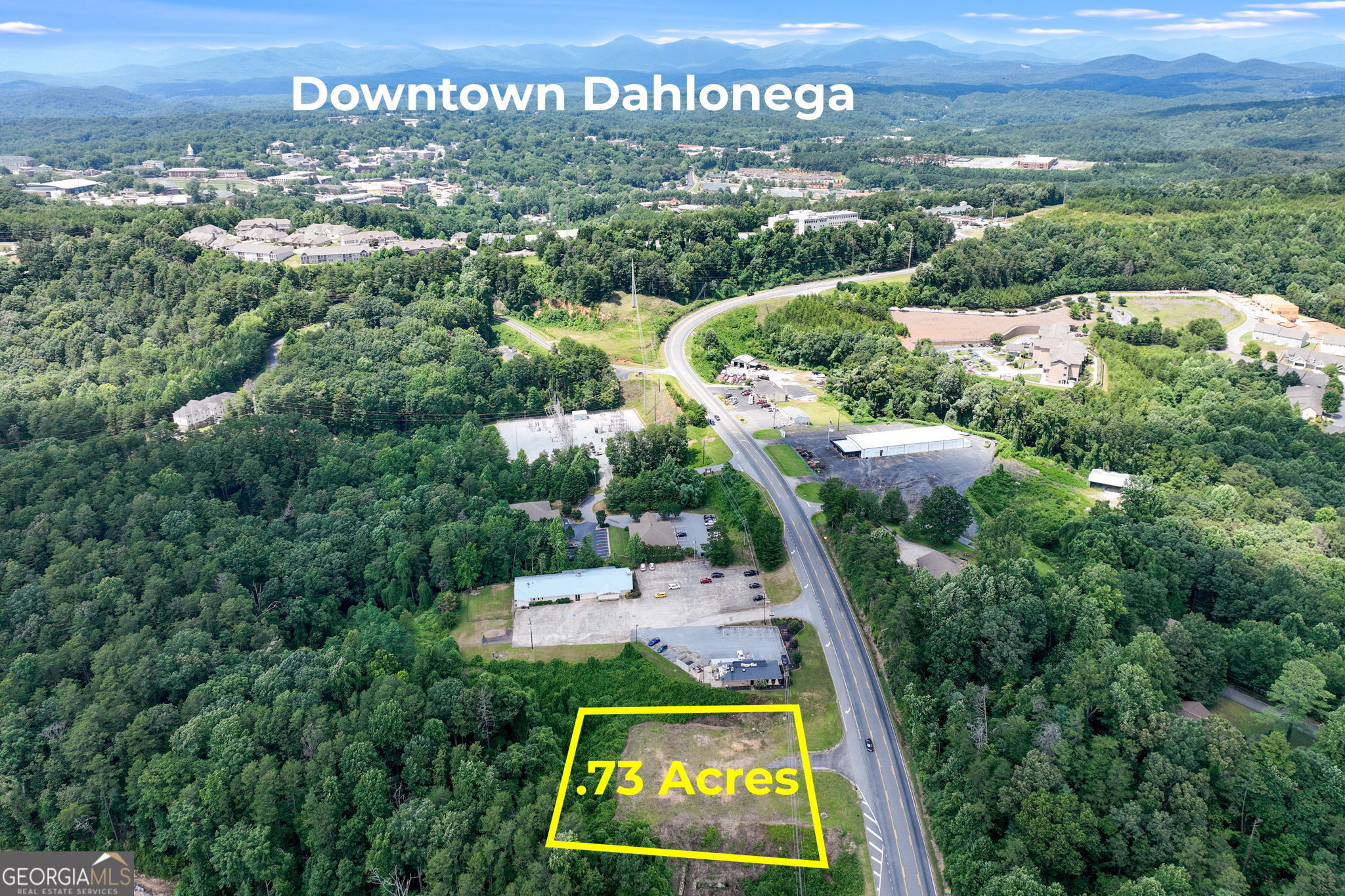 Prime Development Opportunity in Dahlonega Welcome to a unique investment opportunity in the heart of one of Georgia's fastest-growing sectors. This .725-acre commercial property in Dahlonega, located just minutes from GA-400, offers an unbeatable location for your next development project. Strategically positioned on the main artery into Downtown Dahlonega, along S Chestatee Street (Highway 60), and neighboring Pizza Hut, this site ensures exceptional visibility and easy accessibility. Its proximity to the University of North Georgia and major traffic points amplifies its potential as a commercial hub. The area around this property is experiencing a growth surge, highlighted by the newly established Northeast Georgia Medical Center and Publix at the critical GA-400 and Highway 60 junction. This development momentum signifies a ripe opportunity for business and commerce. Zoned for Highway Business (B2), this land restricts breakfast food service establishments, yet boasts possibilities for a wide array of commercial ventures, from retail outlets to offices. Act now to secure one of the last remaining parcels near Dahlonega's city center. Embrace this opportunity to be part of a burgeoning community with endless commercial possibilities. Seller financing available to qualified buyers.