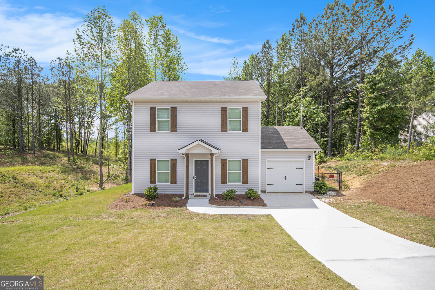 Better than New with additional upgrades included! This 4 bedroom, 2.5 bath home with 1 car garage sits on an established lot with mature trees and a fenced back yard. The kitchen offers beautiful 36-inch, gray cabinets, stainless appliances with granite countertop and also features a dining room, perfect for entertaining family and friends. The main level and the upper-level boast LVP flooring throughout. The primary suite is upstairs and offers a private bathroom and walk-in closet. In addition, three additional bedrooms are located in the upstairs. The home offers maintenance free vinyl siding with custom posts and custom shutters. This home is available for a quick Close. NO HOA!!
