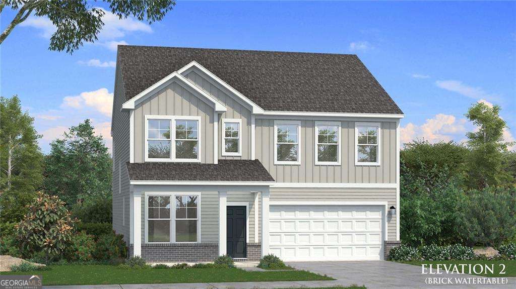 Welcome to Homesite 121 in Cooper Park, McDonough's premier new home community by DRB Homes! Experience the award-winning design of the Pelham floor plan, now available in the sought-after Cooper Park neighborhood-McDonough's only new home community featuring craftsman-style homes and resort-style amenities, just five minutes from I-75. This thoughtfully crafted home offers striking curb appeal with a mix of brick and siding, and an open-concept interior perfect for modern living. The spacious family room flows effortlessly into the designer kitchen, where you'll find an oversized island, elegant quartz countertops, built-in stainless steel appliances, a sleek vent hood, and stylish cabinetry-ideal for both casual meals and elevated entertaining. Upstairs, retreat to the luxurious owner's suite complete with a spa-inspired bath. Three additional bedrooms and a versatile teen suite provide ample space for the whole family. Located minutes from charming downtown McDonough and Jonesboro, Cooper Park offers unmatched convenience with quick access to shopping, dining, and commuting via I-75. Plus, enjoy resort-style amenities including a pool, cabana, dog park, and playground. Don't miss your chance to call Homesite 121 your own in the vibrant second phase of Cooper Park-where comfort, style, and community come together. Please note: If the buyer is represented by a broker/agent, DRB REQUIRES the buyer's broker/agent to be present during the initial meeting with DRB's sales personnel to ensure proper representation.