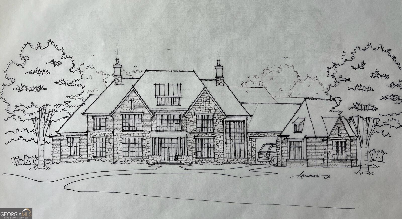 Magnificent corner lot estate being built by Anker Custom Homes in The River Club. Experience the pinnacle of luxury living in this exceptional estate offering unparalleled elegance, expansive living spaces, and an array of top-tier amenities. From the moment you arrive, the impressive curb appeal and expansive corner lot welcome you into a world of sophistication and comfort. Ample parking and storage space are provided by the 4-car garage, complete with a porte cochere, ensuring convenience and elegance. The main level extends seamlessly to an outdoor paradise, featuring a kitchen/bar area, dining space, and a cozy living area with a fireplace, ideal for year-round entertaining. The luxurious owners suite, conveniently located on the main level, offers a private retreat with its own spa bathroom and two generous walk-in closet. The second floor features four additional bedroom suites and a versatile bonus room, perfect for family or guests. The expansive basement, with soaring 14-foot ceilings, is preplanned for a kitchen/living area, gym, guest suite, and wine cellar, offering endless possibilities for customization. Don't miss the opportunity to own this magnificent estate.