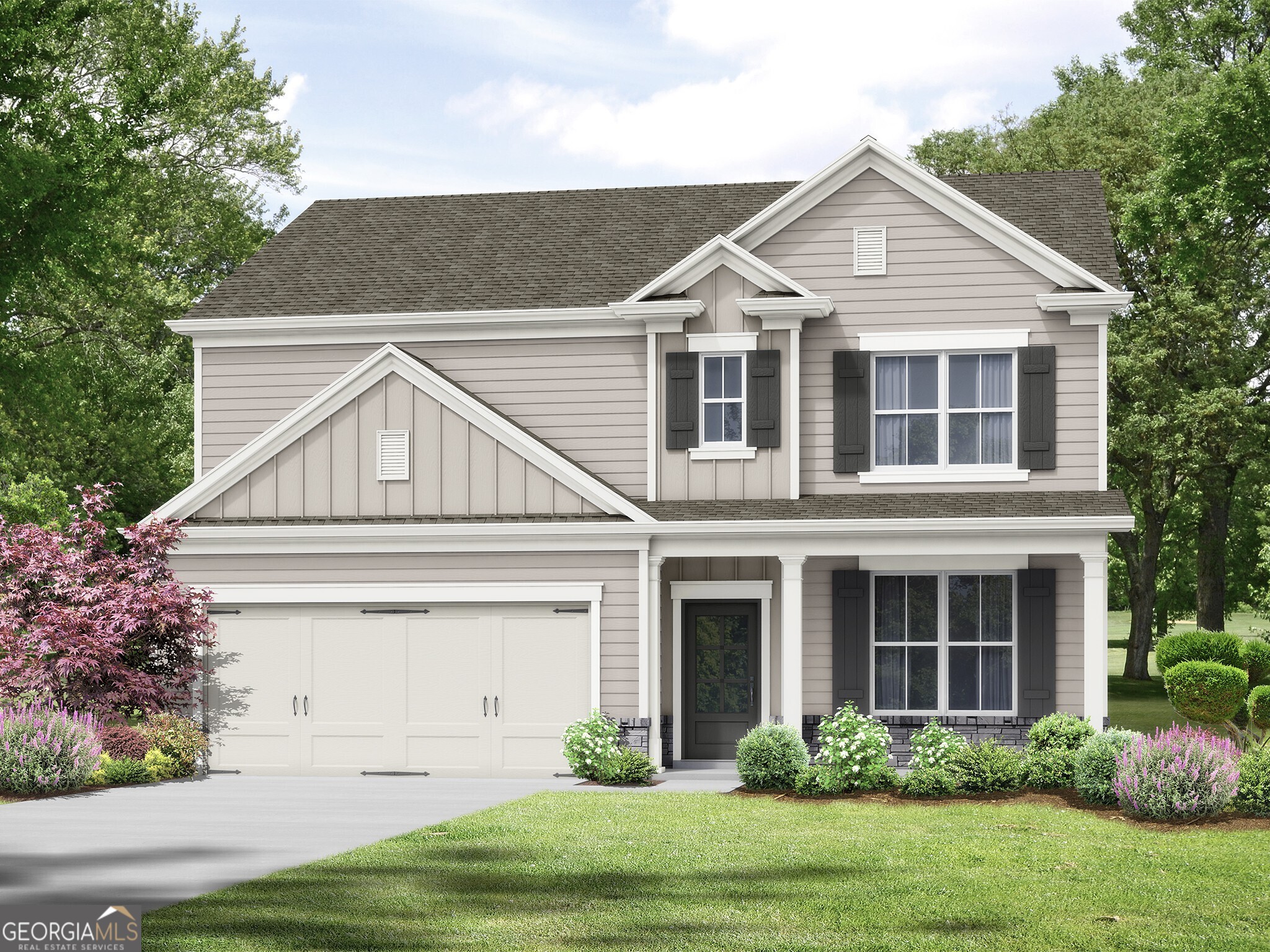The Baxley Plan by My Home Communities. Gated Community Living! Welcome to Sutton's Landing, a gated community offering top-tier amenities including a pool and pickleball courts perfect for active, connected living! This stunning 4-bedroom, 2.5-bath two-story home combines comfort and style. The open-concept kitchen overlooks the spacious family room and features granite countertops throughout, LVP flooring, stainless steel appliances, tile backsplash, and more. A flexible dining/office area provides added versatility for your lifestyle. Upstairs, the spacious primary suite offers a relaxing retreat with trey ceiling, dual vanity, tiled shower,and a large walk-in closet. The upper level also includes three generously sized secondary bedrooms, full bathroom and laundry room. Estimated completion Nov/Dec2025 Contact us TODAY to learn about our Rates Starting as Low as 1.99%* with use of Seller's Preferred Lender! Secondary photos are file photos. Matterport tour is for illustration purposes only and does not represent the actual listing.