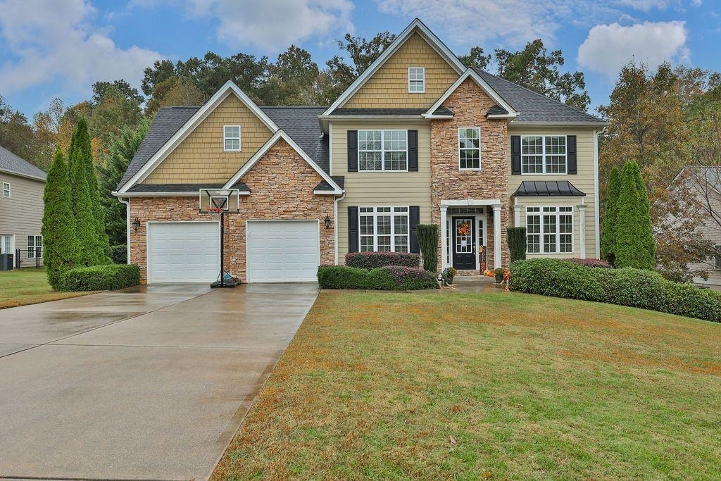 Beautiful updated 4 BR 3.5 BA home in The Gates at Greenhill. You have a large private 8ft in ground pool with $5-10K in new equipment. The owners thought of everything to secure the pool area. The basement access is with a key lock to keep safer from children. ALL NEW LED lights throughout the home. New digital thermostats. Roof is 5 years old. Main AC unit is 2 years old. The Gas logs in the Family room fireplace are ready to light with a full 300 gal propane tank. Upstairs the deck is covered in Trex! The basement is finished along with a great work room. Beautiful kitchen with a breakfast bar and eat-in area. All new LVP flooring on the main level. The Owner suite is on the upstairs level with a beautiful vaulted ceiling carpet. Leading in the Owner Bath there are two sinks, lg walk in closet, sep. tub and lg shower with 2 Rain shower heads. 3 other nice size bedrooms large enough for queen beds.