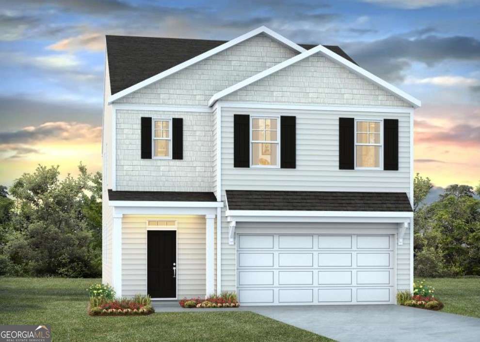Welcome to Laurel Grove in Guyton! This amenity-rich neighborhood features a planned swimming pool, large open-air pavilion, and sidewalk-lined streets that make it easy to walk to nearby top-rated schools and enjoy the neighborhood's peaceful setting. Introducing the Robie - a thoughtfully designed 5-bedroom, 3-bath home with 2,361 square feet of flexible living space and a 2-car garage, perfect for families who crave both space and functionality. Built with durable Hardie plank siding, the Robie combines lasting quality with stylish curb appeal in beautiful Laurel Grove. The first floor features a welcoming open layout anchored by a dream-worthy kitchen that's as practical as it is polished. With abundant cabinetry, sleek stainless steel appliances, a large walk-in pantry, and a spacious island that doubles as a prep space and social hub, it's designed to keep pace with busy lifestyles. The adjoining dining and living areas make hosting a breeze, and the main-level bedroom with full bath provides the ideal setup for guests or a home office. Upstairs, the primary suite is a true sanctuary, boasting a spacious walk-in closet, double vanity, linen closet, and a large walk-in shower. A versatile loft offers extra room for work or play, while three additional bedrooms, a full hall bath, and a convenient upstairs laundry room check all the boxes for everyday ease. With Smart Home Technology, 2" faux wood blinds, and a design that adapts to your life, the Robie delivers the perfect blend of comfort, flexibility, and style - all within the peaceful setting of Laurel Grove. Home is under construction. Pictures, photographs, colors, features, and sizes are for illustration purposes only and will vary from the homes as built. Photos are not of subject property. Ask how to receive up to $8,500 towards closing costs and a below-market interest rate when you use our preferred lender and attorney!