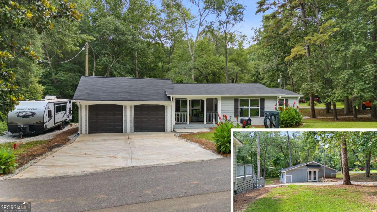 Rent both houses for $3,000, or the main house for $1,900, or the small house for $1,100 a month. This three bedroom ranch is accompanied by a full guest home, featuring a full bathroom, bedroom, kitchenette and living room. The main house and the guest home are fully renovated with a new 30 yr roof, windows, HVAC, plumbing, electrical, upgraded lighting and brand new appliances. Everything in these two homes has been touched and upgraded, all that is left is you moving in! With an open layout throughout, you will enjoy the quartz countertops and plenty of cabinet space. Escape to your master suite with a soaking tub and separate shower as well as a spacious walk in closet! Do not miss the RV hookups as well, to accommodate even more guests if needed!