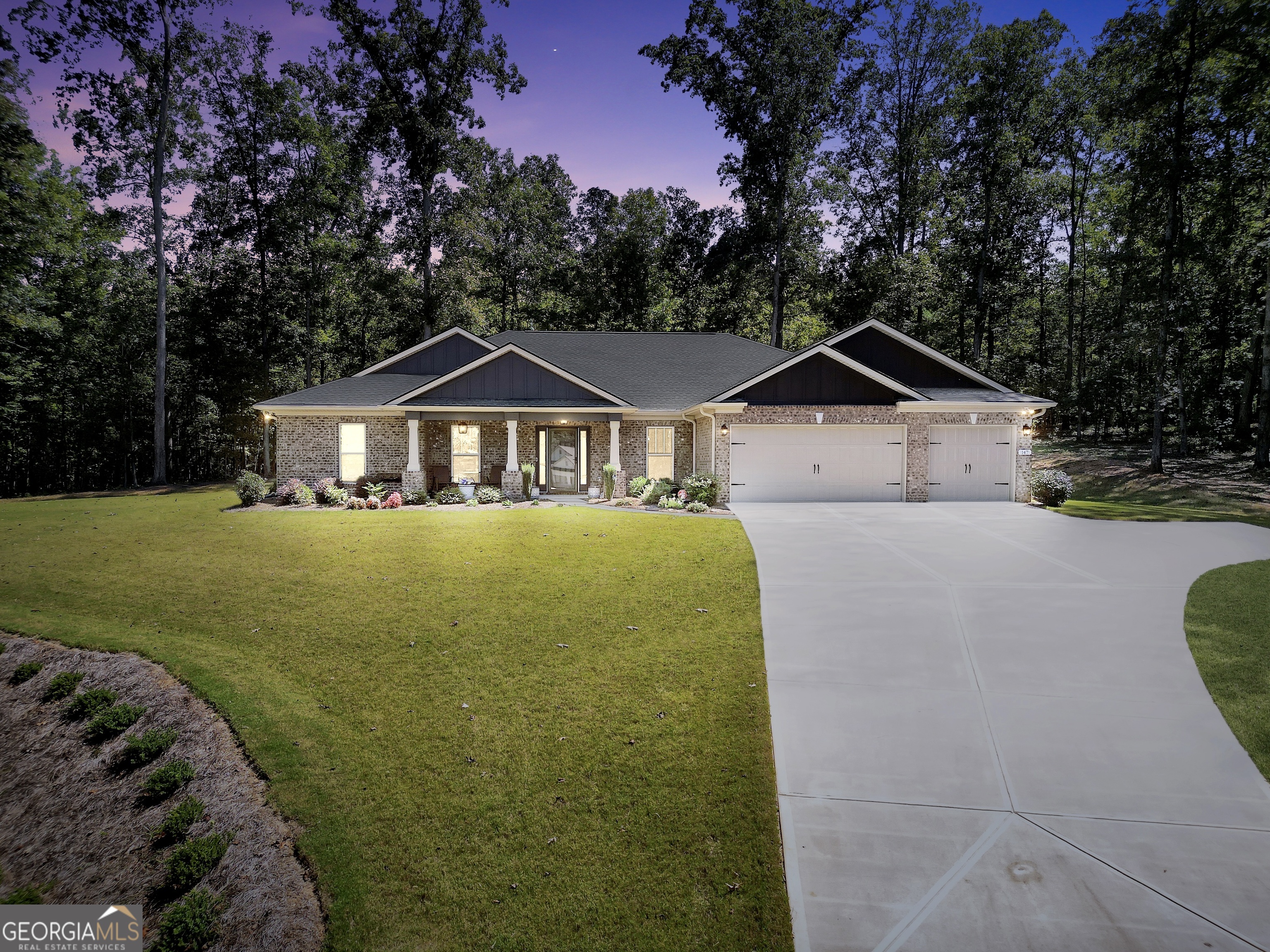 Modern Ranch on over 2 acres! Welcome to this stunning ranch-style home nestled in a quiet, small neighborhood in Locust Grove, GA. Built in 2022, this modern home combines thoughtful design with high-end finishes throughout. Step inside to find engineered hardwood floors, a spacious open floor plan, and 4 generously sized bedrooms and 3 full bathrooms - perfect for families or those who love to entertain. The heart of the home is the chef's kitchen, featuring: Expansive quartzite countertops, two ovens for effortless hosting, a massive walk-in pantry, abundant cabinetry and counter space. Enjoy the serenity of your 2+ acre lot, offering privacy, space to roam, and room for future additions like a pool, workshop, or garden. This home is the deal blend of quiet country living with nearby city conveniences. Whether you're looking to stretch out or settle down, this home offers the perfect mix of space, style, and modern comfort. Schedule your private showing today and come see why this Locust Grove gem won't last long!