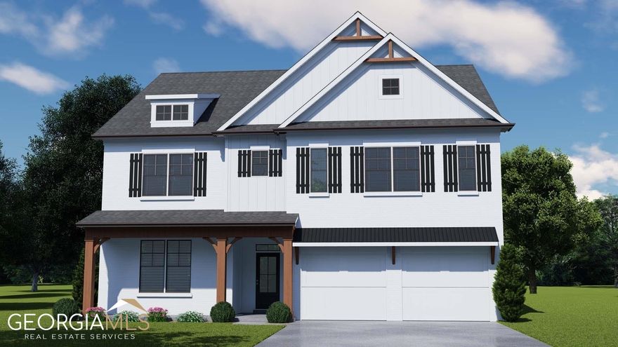 Camelot    This home offers 5 bedrooms and 3 bathrooms with a loft area upstairs. Flex space on the main level for formal dining or home office. Guest Suite on the main level with Full Bath. The great room opens to breakfast & kitchen in one big area. The kitchen has a center work island with bar stool seating & large walk-in pantry. Mud Room with valet. Upstairs has HUGE LOFT, primary suite, 3 secondary bedrooms, and 2 baths. The laundry room is upstairs. Sample Images. Under Construction.