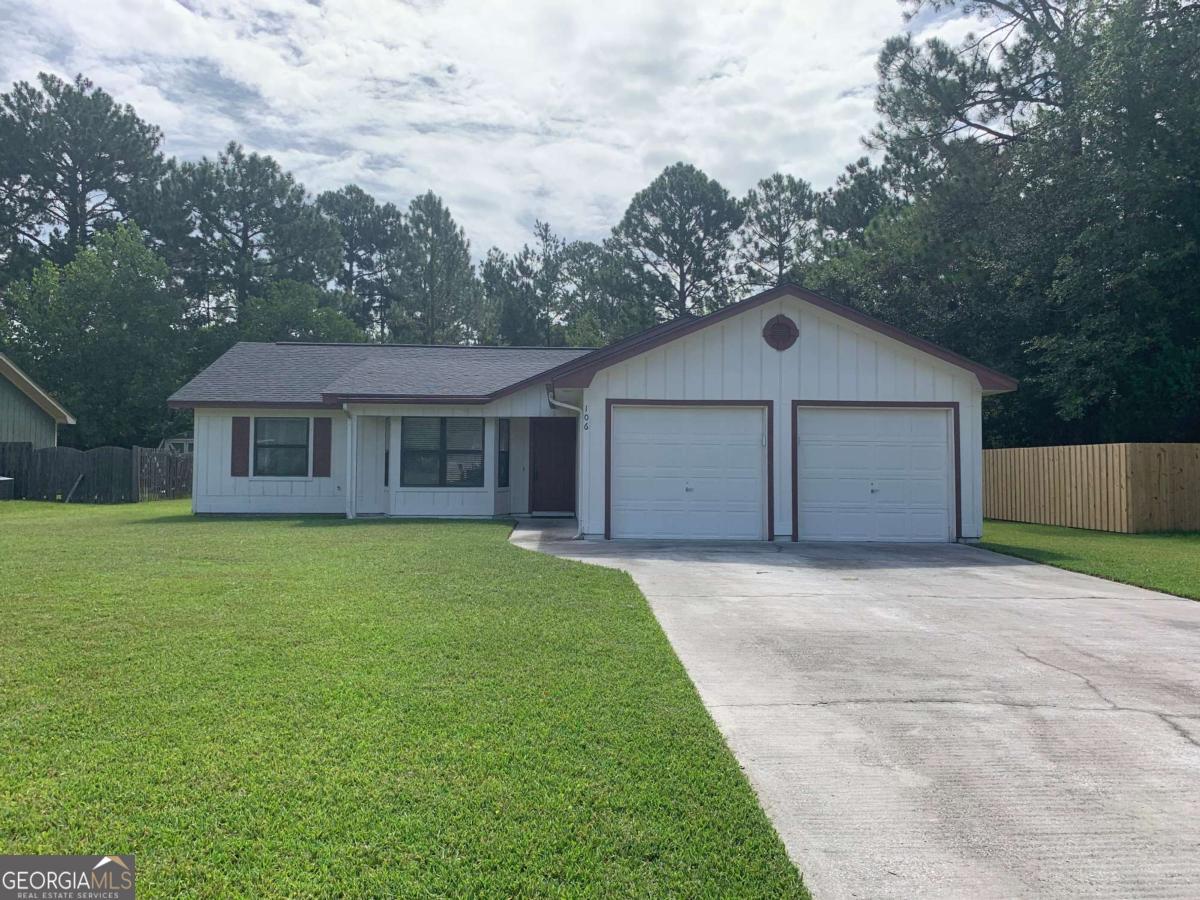 This quaint 3-bedroom, 2-bathroom home is located in the Shadowlawn neighborhood, situated in a cul-de-sac. This home features a kitchen equipped with stainless steel appliances, tile flooring in the wet areas, and carpet in the main areas. There is a 2-car garage and a large backyard. The property is conveniently located near downtown St. Marys and offers easy access to Kings Bay Naval Base and I-95. All Kings Bay Rentals LLC residents are enrolled in the Resident Benefits Package (RBP) for $39.95/month, which includes renters insurance, credit building to help boost your credit score with timely rent payments, $1M identity protection, HVAC air filter delivery (for applicable properties), move-in concierge service making utility connection and home service setup a breeze during your move-in, our best-in-class resident rewards program, and much more! More details upon application.