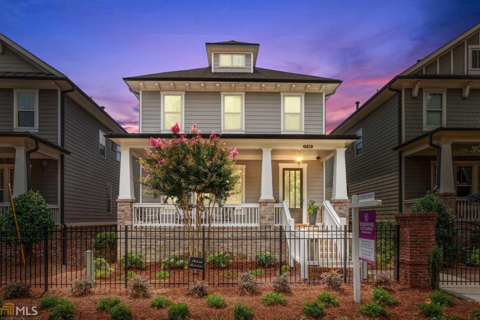 This stunning 4 bedroom/3.5 bath home feels like new construction! In sought-after Whitfield Parc, which is nestled into Williams Park-- one of Smyrna’s most charming & historic neighborhoods! Greet your neighbors from your front porch overlooking the newly landscaped yard (w/irrigation)! Inside, the gorgeous wide-open bright interior has high ceilings, gleaming hardwoods, and walls of windows! Stunning kitchen has great storage, counter space and large island/breakfast bar. Relax in the great room with a glass of wine in front of the fireplace, or out on your large deck with amazing retractable LED-lit awning! Large separate dining room perfect for entertaining! Upstairs master retreat with an over-sized bedroom, spa-like bath, walk-in closet; and two guest bedrooms with jack-n-jill bath. Lower level has HUGE bedroom/bonus room with bath, storage closet and garage outfitted with extra storage options. Walk to Smyrna Market Village, Shops at Belmont, REV Coffee, The Battery, Suntrust Park and Jonquil Shopping Center. Steps to Whitfield Park which has greenspace, playsets, and walking paths, as well as other shops and Saturday’s farmer’s market--WELCOME HOME!