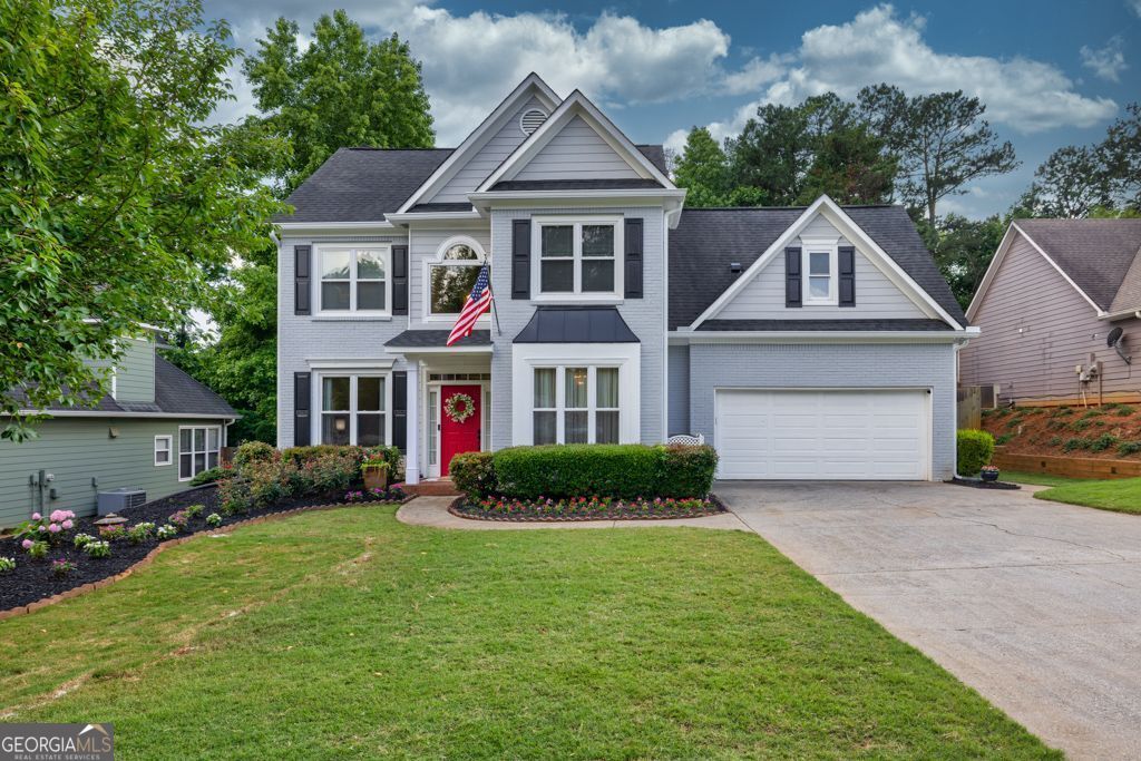 Charming 4-Bedroom Home in Highly Sought-After Community! Welcome to this beautifully maintained 4-bedroom, 2.5-bathroom home nestled in one of the area's most desirable neighborhoods. From the moment you arrive, you'll appreciate the care and updates that make this property truly move-in ready. Step inside to find gleaming hardwood floors throughout the main level, complemented by fresh, neutral paint that enhances a warm and inviting feel. The spacious layout offers both comfort and function, with ample room for living, entertaining, and everyday life. Stunning gourmet kitchen with oversized island, ample counter and cabinet space with beautiful granite countertops. Beautiful open living room with incredible views into the private backyard! Oversized formal living room that would be perfect as an office or play room. Just across the hall find a beautiful spacious dining room, perfect for entertaining!! Head upstairs to the spacious primary suite with plantation shutters, vaulted ceilings, and amazing natural light! Luxurious primary bath with spacious glass shower, large soaking tub, double vanity sinks, vaulted ceilings and spacious walk in closet!! Down the hall, there are three additional spacious bedrooms with amazing closet space and a full bathroom near the large laundry room! Enjoy peace of mind with major upgrades already completed, including a newer roof, new HVAC system, new water heater, and new windows, all designed to provide energy efficiency and long-term value. Outside, the home continues to impress with a level, private, and fully fenced-in backyard, perfect for relaxing, gardening, or entertaining.Whether you envision quiet mornings with a coffee or hosting weekend gatherings, this outdoor space delivers. Located in a vibrant, close-knit community, you'll benefit from the highly sought after schools, convenient access to shopping and dining, and a neighborhood known for its charm, and high demand. Don't miss this opportunity to own a beautifully updated home in a location that truly has it all!