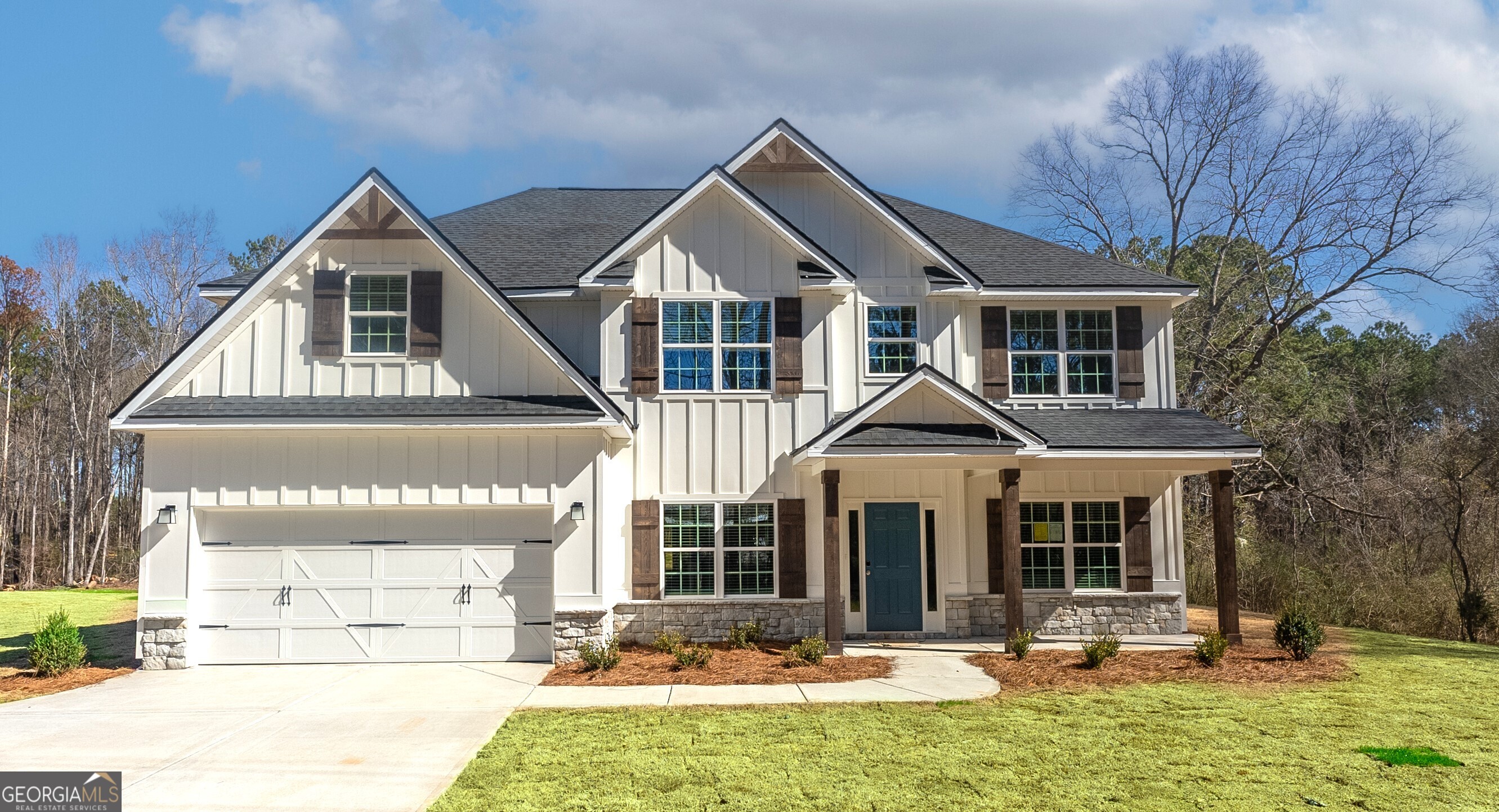 Bohannon Ridge is a new, vibrant Community by Hughston Homes located on Bohannon Road in the picturesque town of Grantville, GA. Welcome to our Cypress A Floorplan. A Stylish & Well-Designed Floorplan w/3151 SF of Living Space. Formal Dining Room, Flex Space, Spacious Great Room, Large Kitchen, Breakfast Area, Media Room, 5 Bedrooms, 3 Baths, 2 Car Garage & Our Signature Gameday Patio for Outdoor Entertaining! An Absolute Show Stopper! Step into the Bright Entry Foyer, Formal Dining with Tons of Detail, Flex Space perfect for Home Office, Spacious Great Room w/ Fireplace. Well-Appointed Kitchen features Stylish Cabinetry, Granite Countertops, Tiled Backsplash & Stainless Appliances. Large Kitchen Island makes an Outstanding Workspace, Open to Breakfast Area. 5th Bedroom & Full Bath on Main Level for Guests. Owner's Entry Boasts our Signature Drop Zone, a Catch-all. Upstairs leads to the Media Room, a favorite for Movie Nights. Owner's Suite w/ Sitting Area & Trey Ceilings. Owner's Bath w/ Garden Tub, Tiled Shower, Dual Vanity & Walk-in Closet. Ample-Sized Additional Bedrooms w/ Tons of Closet Space. The Upstairs Laundry & Hall Bath are centrally located to the Bedrooms. Enjoy Durable Luxury Vinyl Plank Flooring throughout Living Spaces on Main Level & Tons of Hughston Homes Included Features. Our Signature Gameday Patio with Wood Burning Fireplace is Perfect for a Crisp Fall Evening.