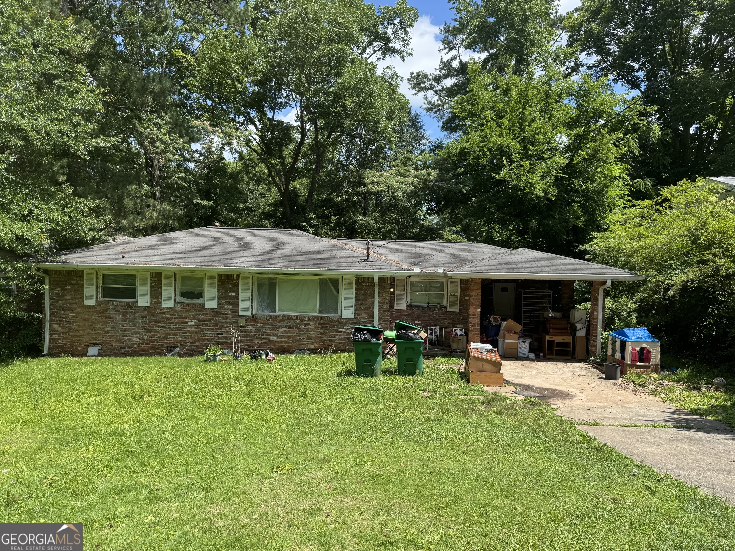A gem in hiding - great bones - needs full cosmetic renovation, master has room to add a shower to the half bath. Reno it to your level and exit strategy, great rental area or owner occupant - NO BLIND OFFERS. Sells as-is with no disclosures. Property has been trashed out but not stripped.
