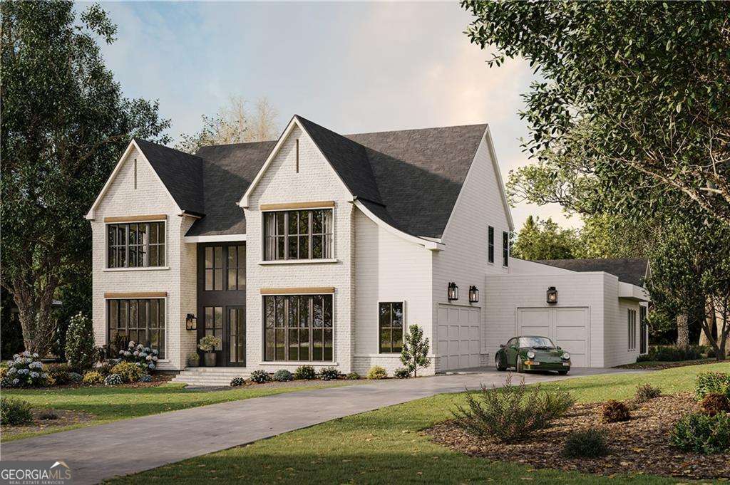 Situated in the heart of downtown Alpharetta, this newly built luxury residence offers 6 bedrooms, 5 bathrooms, a 3-car garage, and 4,787 square feet of refined living space. The spacious owner's suite is located on the main level and showcases elevated comfort with oversized windows, a generously sized walk-in closet, and seamless flow to the main living areas. A rare offering in this sought-after location, this home effortlessly blends modern elegance with timeless design. Step through the covered front entry into a grand two-story foyer that sets the tone for the sophistication throughout. The designer kitchen is the centerpiece of the home, featuring a vaulted ceiling, flat-top island with seating, double ovens, walk-in pantry, and open views to the fireside family room. Both fireplaces-located in the family room and on the covered back porch-are wood-burning, adding warmth and character to indoor and outdoor living spaces. A private study offers a quiet retreat for work or reading, while the elegant dining room is ideal for entertaining guests. The main-level owner's suite provides a peaceful escape and leads to a spa-caliber bathroom complete with a freestanding soaking tub, frameless glass shower, dual vanities, and premium finishes. Upstairs, you'll find four well-appointed secondary bedrooms-each with its own private bath-along with a large entertainment/media room and a centrally located laundry room for added convenience. Enjoy year-round outdoor living on the covered back porch with a cozy fireplace, perfect for relaxing or entertaining. All just moments away from the boutiques, restaurants, and charm of downtown Alpharetta.