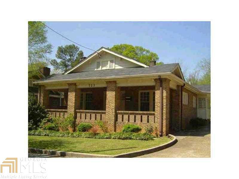 Moving to the Historic West End of Atlanta? This four sided brick craftsman style home will be your last stop! Open floor plan with original hardwoods throughout. Custom updated kitchen with stainless appliances, granite countertops, and stained cabinets. Spacious living room with built-ins. Separate dining and spacious bedrooms. Updated plumbing fixtures. Updated electrical and HVAC. Oversized front porch. Great location. Nice tree-lined street. A must-see!