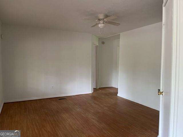 Spacious floorplan-with a total of 4 bedrooms and 2 bathrooms. There are 2 bedrooms and a bathroom on each side of home allows for easy roommate plan or space for the whole family. You will love relaxing on your rocking chair under the covered front porch while looking out into a large front yard. The home is located on a corner lot in a quiet neighborhood. Make a plan to see it today!