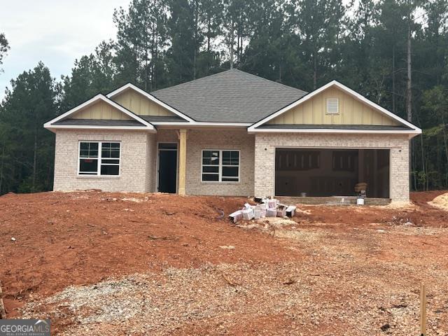 STUNNING NEW BRICK RANCH ON 1 ACRE. Awesome Top Selling 4BR/2BA Ranch Home on a Beautiful Wooded Homesite. . Home Features Spacious kitchen with gorgeous granite island, upgraded painted Dove Gray cabinets & stainless steel appliances. Expansive family room. Large Master Suite with walk-in closet, dual quartz vanity and 5' shower. Two more sizable secondary bedrooms. Lastly, 14'X 16' covered back lanai. Includes 4 zone irrigation system. ** Only $1,000 Earnest Money** Located in highly sought after, beautiful Jackson County, GA and convenient to the Pendergrass/Jefferson Exit or Maysville/Commerce Exit on I-85 for quick travel to Atlanta, GA, Lake Hartwell & Greenville, SC, as well as Hwy 129 for easy access to Athens, GA!!! Multi-Award Winning, Family Owned Builder. 1 Yr Builder's Warranty, 2 Yr Systems Warranty, 10 Yr Structural Warranty, 2 Pre-Closing Walk Throughs & a Smart Home Package. Call for builder incentives. Contingency acceptable if other property is listed or under contract. "Don't miss your chance on a beautiful new home in Eagle Heights with a budget Friendly HOA. Eagle Heights is convenient to dining, shopping and easy access to Greenville, SC, Atlanta, Ga, and I-85.`` Check out our beautiful, decorated model home in Eagle Heights for current design trends. Model Home Sun and Mon 1 pm-6 pm, Tue-Sat 11 am-6 pm. "Renderings and plans are for illustration purposes only and may include additions, options or modifications not part of the standard offering, and are subject to change without notice or obligation".