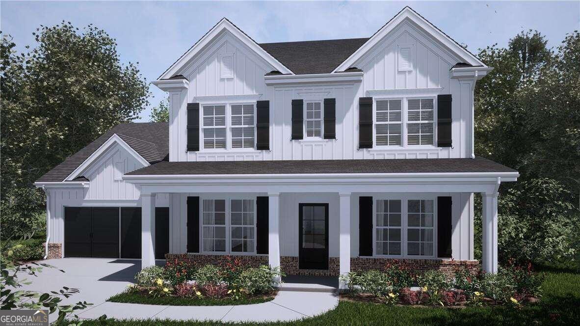 Amazing opportunity in the award winning City of Jefferson school district.  Spacious farmhouse style plan in desired location with no HOA!!  This home boasts an open concept floor plan with separate dining room and study/office.  Gourmet kitchen with view to grand family room.  Covered rear porch.  Guest bedroom and bath on main level.  Oversized master suite located on second level along with two additional bedrooms and one bath.  Laundry located on second floor.