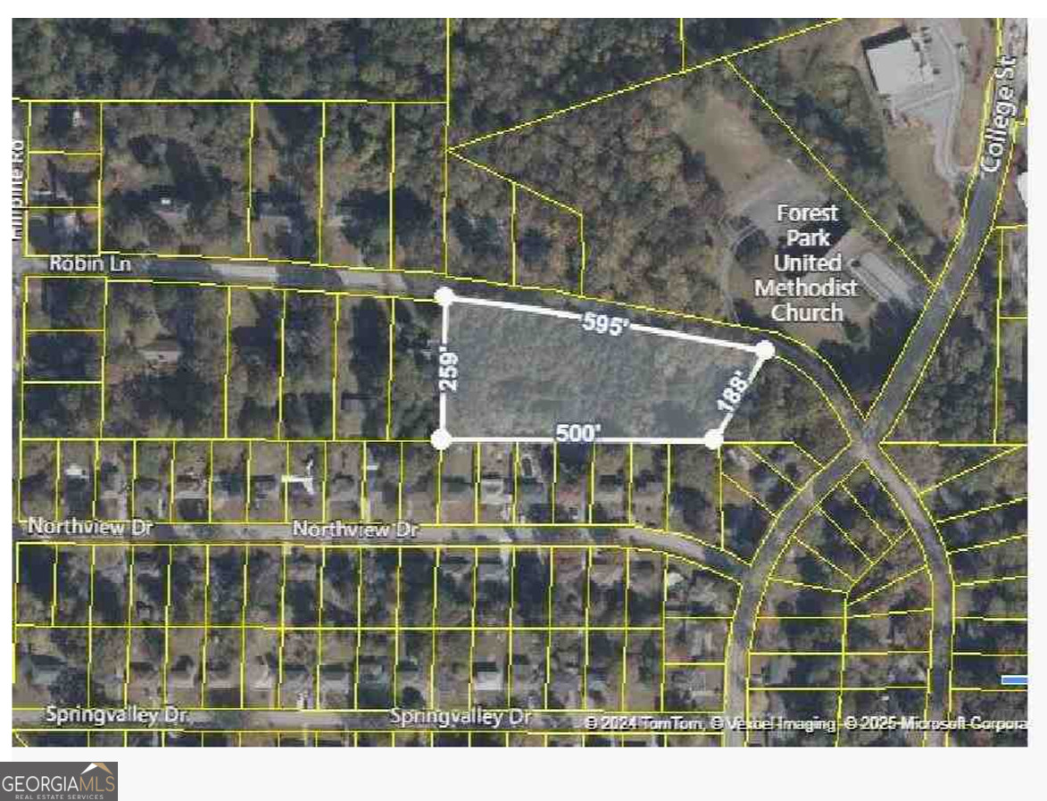 Prime development opportunity located directly across the street from Forest Park United Methodist Church. This parcel consists of raw, undeveloped land situated along a public road within a growing residential corridor featuring multiple established homes. Key Features: Strategic Location: Positioned in a desirable area with strong community presence and easy access to local amenities. The proximity to Forest Park United Methodist Church enhances visibility and neighborhood appeal. Utility Accessibility: Public utility infrastructure-including municipal water, electricity, and sewer lines-is located nearby, offering streamlined access for future development (subject to verification with local utility provider.) Zoning & Use: Property is currently zoned - RS, permitting residential development and subject to applicable municipal and county land use regulations. Development Potential: Ideal for residential builders or investors seeking infill opportunities in an established neighborhood. Buyers are advised to perform due diligence regarding zoning, permitting, and utility tie-ins with the local planning department.