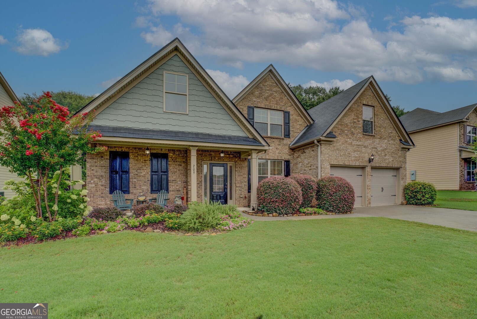 Welcome to your dream home! Nestled in the Birchwood Place subdivision, this 2,747 square foot home built in 2015 offers luxurious living with modern conveniences. As you arrive you are greeted by a charming covered front porch. Upon entering the home, you will be delighted by the soaring ceilings and wide-open spaces. To your right is the main dining area with coffered ceilings. The dining room is generously sized and perfect for large family gatherings. Entertain guests in the spacious family room with a cozy fireplace. The family room opens to the large chef's kitchen where you can fulfill your culinary dreams. The large kitchen boasts an oversized center island with granite countertops, top of the line stainless steel appliances, double convection ovens, and generous amounts of storage. The kitchen also contains an additional eat-in area. The lower level houses the main retreat with oversized bedroom, relaxing sitting area, and large ensuite with separate tub and shower, large walk-in closet, and double vanity. The main floor has an additional half bathroom, a dedicated laundry room, and additional storage to enhance the functionality of this home. Enjoy elegant ceramic tile flooring in key areas for a refined look. The second floor contains three generously sized bedrooms, with ample closet space, and are complemented by two full bathrooms, ensuring comfort and convenience for everyone. The second floor offers tons of additional storage space as well. The home has recently had brand-new carpet installed and fresh paint throughout. The outside space offers not only relaxation but privacy. Step outside to a covered back patio perfect for relaxing, gardening, and entertaining, all within a secure, fenced backyard. The property includes a home warranty for additional peace of mind. This home is located within easy access to major highways, entertainment, schools, shopping, and beautiful parks and recreation. This home is not just a place to live; it is a lifestyle. Schedule a viewing today and imagine yourself enjoying all this exquisite property has to offer!