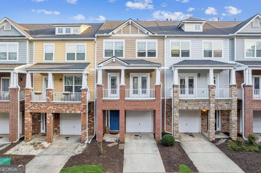 Welcome to Wyndham! Perfectly situated close to everything, this 3 Bed/3.5 Bath townhome is just waiting for someone to call it home. Move-in ready with a new roof and updated HVAC system, this property offers peace of mind from day one. All bedrooms have their own private bathrooms. The eat-in kitchen welcomes all with a dining space, breakfast bar, granite countertops and stainless-steel appliances. On the upper level resides the owner's suite, secondary bedroom, and laundry. Within the master bath awaits a soaking tub, separate shower, double vanity, and walk-in closet. The main level boasts a covered porch at the front. Below the porch on the terrace level is a patio that exits to a green space.  Residents enjoy a swim/tennis townhome community with social events, pool, playground, and firepit. Even better, the location is hard to beat-less than 10 minutes to Halcyon and the highly anticipated Gathering, a mixed-use community coming to Alpharetta. You're also just minutes from beautiful Milton with its picturesque roads, farms, restaurants, and destinations like Painted Horse Winery. It's about a lifestyle-the convenience of Alpharetta within Milton's city limits and zoned for the sought-out Cambridge High School.