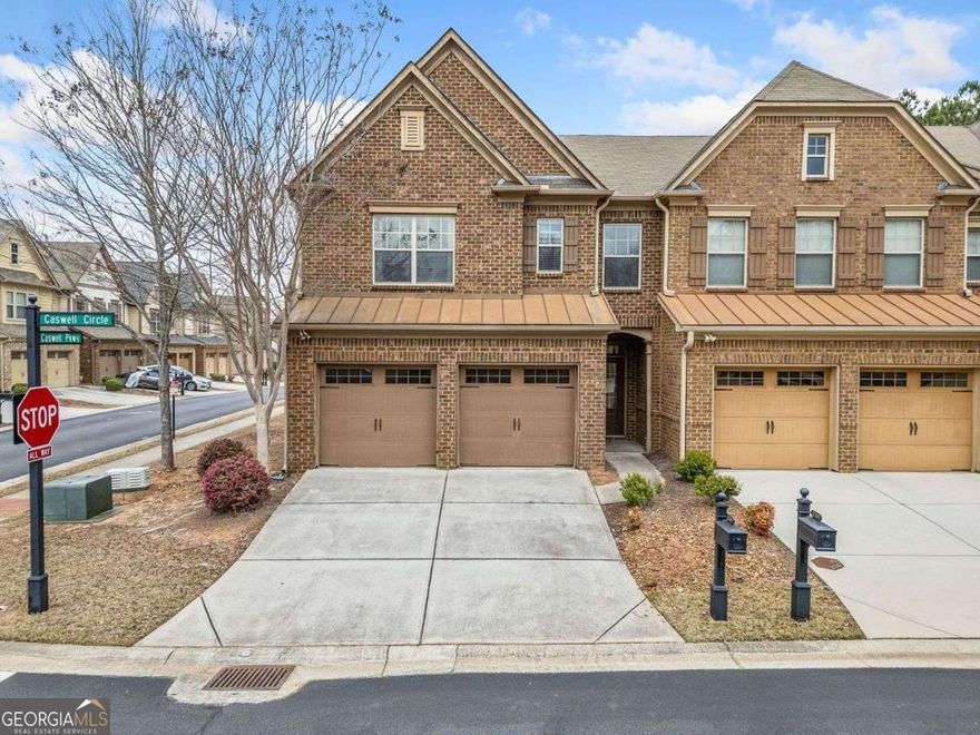 Welcome to 2105 Caswell Circle! This townhome is a rare end unit and 4 bedroom floor plan combination! In addition to 2.5 baths, a 2-car garage and a fenced backyard, it is one of the larger floor plans in the Caswell Overlook community and meticulously maintained by one owner. Close to Truist Park, The Battery and all major highways. Don't miss out on this one of a kind opportunity!