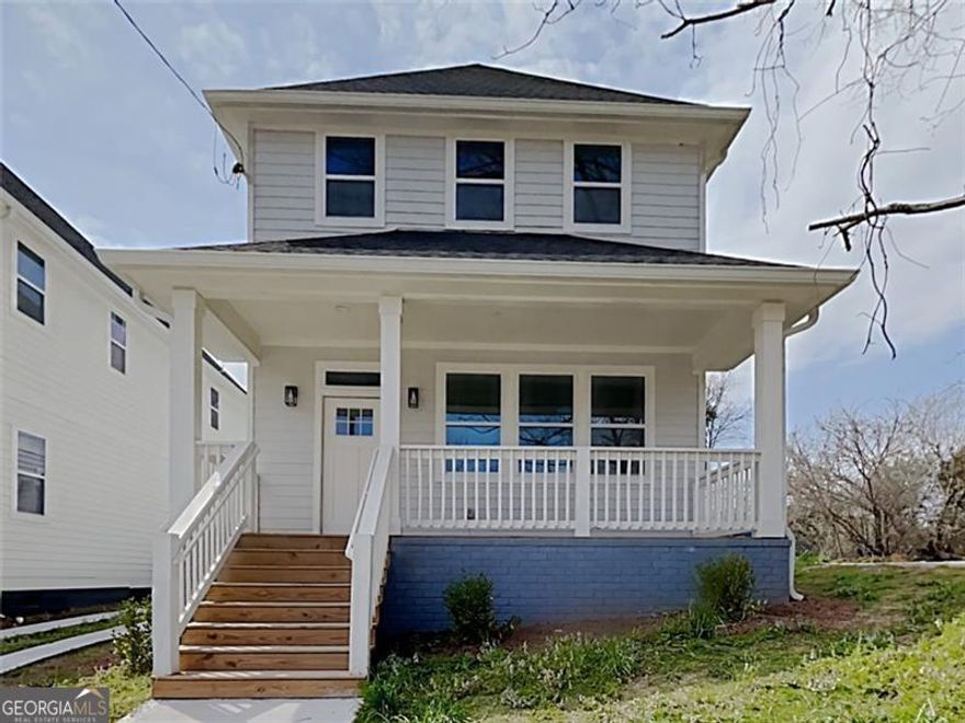 4 bedroom, 3.5 bath home with 2200 sq ft of modern living space. Spacious living room w/ great flooring creating a lot of room for relaxation and fun. Fully equipped kitchen w/ beautiful countertops and a lot of storage space. The porch offers a lovely spot to relax. Washer and dryer hookups are included in the home; Off street parking. Located near Rose Burney Park, restaurants, shopping, and much more for you to discover, easy access to I-85. Preferred closing attorney  O'Kelley & Sorohan.
