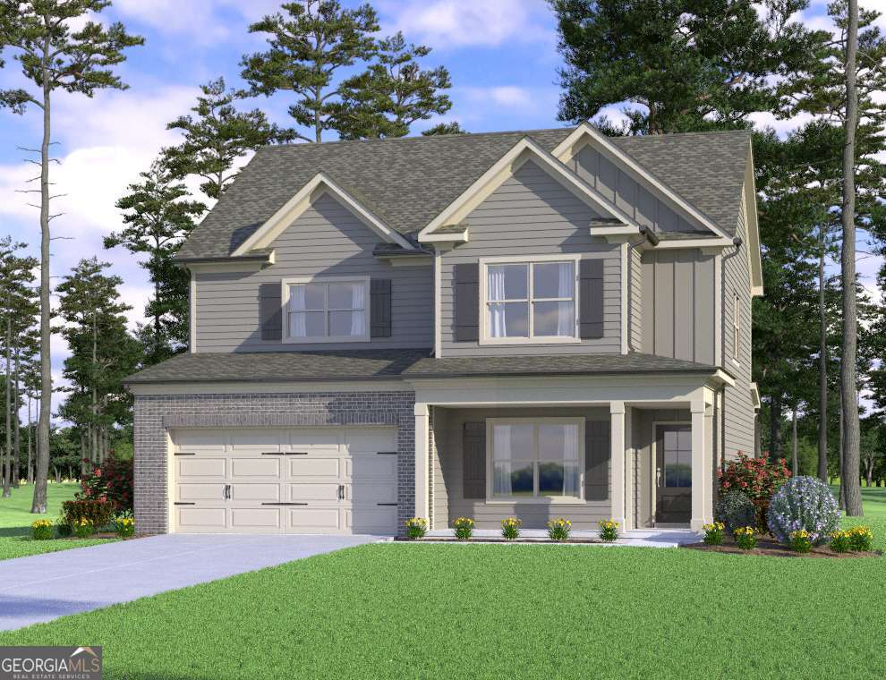 The Dylan A is beautifully laid out. The large kitchen and dining area overlooks the family room and leads to the covered back patio making this plan ideal for those who like to entertain. Also, located on the first floor is a bedroom and a full bath. Upstairs features the Owners Retreat along with two additional bedrooms and a loft area. There is a $10,000 buyer's incentive with the use of a preferred lender. This home is under construction.
