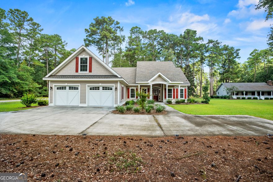 Discover this exceptional custom-built home on a 1.04-acre corner lot in Rincon, GA. Built in 2021 and never occupied, this 1,884 sq. ft. residence offers the rare opportunity to own a like-new property without the wait. Designed with a thoughtful split floor plan, the home features 3 bedrooms, 2 baths, and a versatile upstairs bonus room.        Step inside to find luxury vinyl plank flooring throughout the main living areas, elegant tile in both bathrooms, and soft carpet in the bonus room. The spacious owner's suite showcases double vanities and a large zero-entry shower for a spa-like experience. The kitchen is a true highlight, complete with quartz countertops, stainless steel appliances, a tile backsplash, and stunning trim work that flows throughout the home.        Additional features include a landscaped yard with full irrigation, a water filtration and softener system, Hardie plank siding, and a large two-car garage with insulated doors. Every detail has been considered to ensure comfort, quality, and style.        Situated minutes from Ebenezer Elementary and Middle School, this property offers both privacy and convenience in one of Effingham County's most desirable areas. With no HOA and plenty of outdoor space, it's the perfect blend of custom craftsmanship and modern living. Homes of this caliber are rare in today's market-don't miss your chance to make this exceptional property yours today.