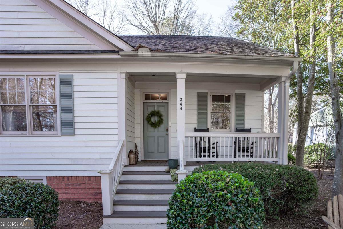 cozy, charming, 2 bedroom golf cottage available in reynolds lake oconee's great waters community on the 8th hole of the famous jack nicklaus designed golf course. suitable for full time living, a weekend getaway, or long or short term rental investment - life in this remarkable gated waterfront neighborhood is special. the cottage is a sweet floor plan - well equipped kitchen open to dining area & charming bar. great room with golf course view opens to back deck. spacious primary suite with private bath. second bedroom has a full bath. brand new washer & dryer remain. beautiful floors. lake oconee is a short stroll from the cottage - the neighborhood blooms year round with spectacular flora & fauna. come by & experience this affordable cottage in a remarkable setting. there is no membership available with this cottage, call for more details.