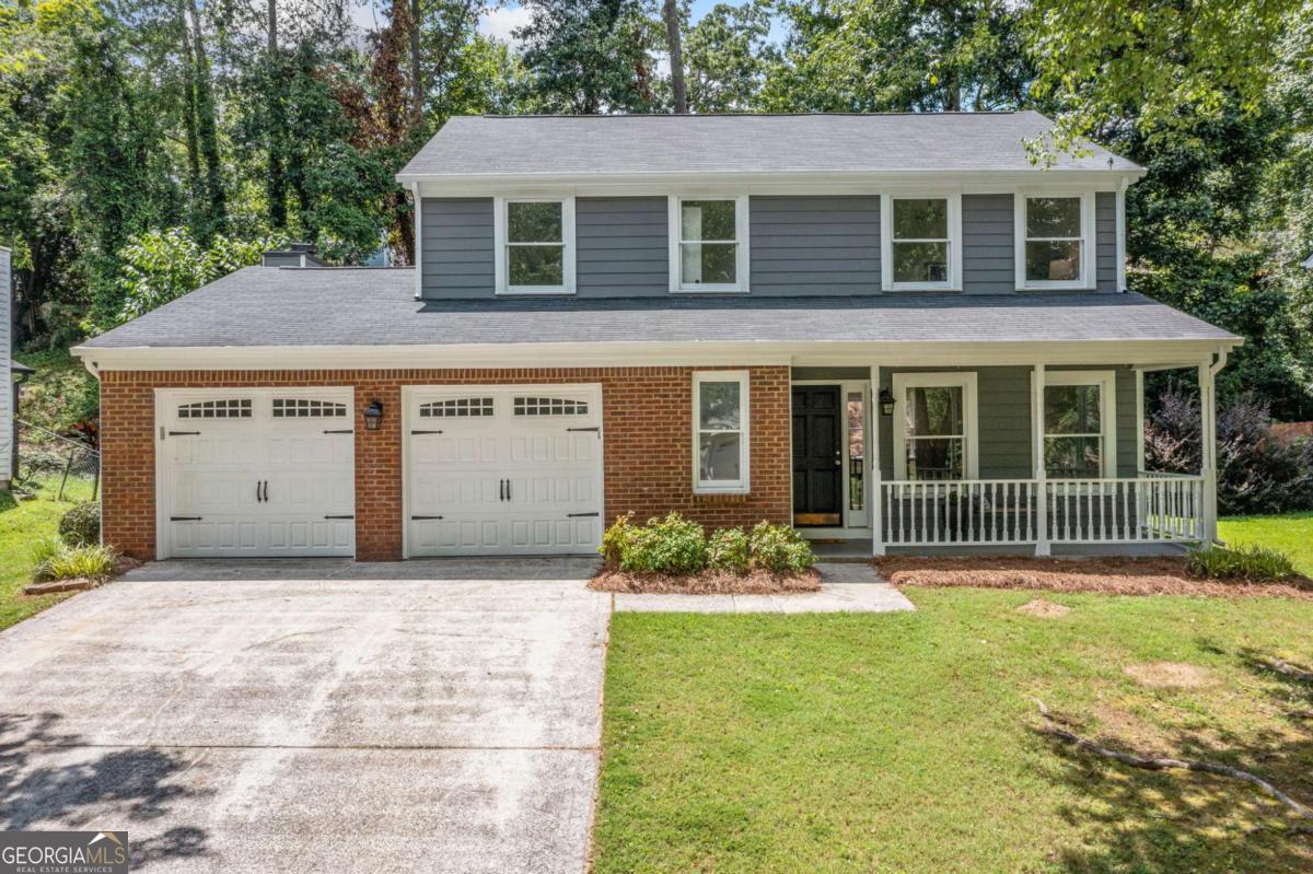 Johns Creek lifestyle in this fabulous 2-story brick home, 3 large bedrooms, 2 1/2 baths, one owner home, very desirable floor plan with maximum lighting throughout. lots of windows with view of private lot. open formal living and dining room, large private family room with brick fireplace. open kitchen with view to dining, family, and privately fenced in backyard, large master bedroom with vaulted ceiling and walk-in closets. New interior and exterior painting, haridi plank sidings, newer roof, newer garage doors, new mechanicals. Great Alpharetta/Johns Creek schools. You are minutes to Restaurants, Kroger, Publix, Aldi & Ace Hardware. Short drive to Newtown Park (featuring one of the Best Dog Parks around, w a Comm Garden, Senior Center, Amphitheater, 2-miles of Trails, 2-Bocce ball Courts, Pickleball, Tennis Crts, Sport Fields, Basketball, 2-Playgrounds, 13- Picnic Pavilions & Veterans Memorial Walk), Publix, Starbucks, a wonderful Bagel Cafe, North Point Mall, Webb Bridge Park (featuring crushed stone, Shaded, Walking Trails, Nice Playground w running stream in the summer) & a Short commute to GA-400 & Downtown Alpharetta. You are in the middle of so much. Must see to appreciate! Call for easy showing.