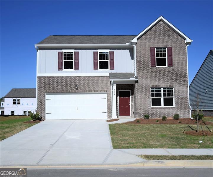 Welcome to the charming town of Loganville. This exquisite 4-bedroom, 2.5-bath home is sure to capture your heart. Boasting an open floor plan and modern finishes throughout, this residence offers a comfortable and stylish living experience. Step inside and be greeted by the inviting atmosphere of the spacious living area, seamlessly flowing into the kitchen and dining spaces. The well-appointed kitchen is a chef's dream, featuring granite countertops, stainless steel appliances, and a large center island, perfect for meal preparation or casual dining. A walk-in pantry provides ample storage space for all your culinary needs, ensuring a clutter-free and organized kitchen. Entertaining guests or enjoying family meals is a delight in this thoughtfully designed kitchen. The primary suite is a peaceful retreat, offering a tranquil escape from the hustle and bustle of daily life. It features a generously sized closet, providing plenty storage for your wardrobe and accessories. In addition to the primary suite, three more spacious bedrooms offer versatility and comfort for family members or guests. The 2.5 baths ensure convenience for everyone. This residence also boasts a charming outdoor space, perfect for hosting cookouts or simply enjoying the fresh air. With its well-manicured lawn and potential for landscaping, the backyard presents endless possibilities for outdoor recreation and relaxation. Situated in the desirable town of Loganville, this home offers a serene suburban lifestyle while being conveniently located near schools, shopping centers, and other amenities.
