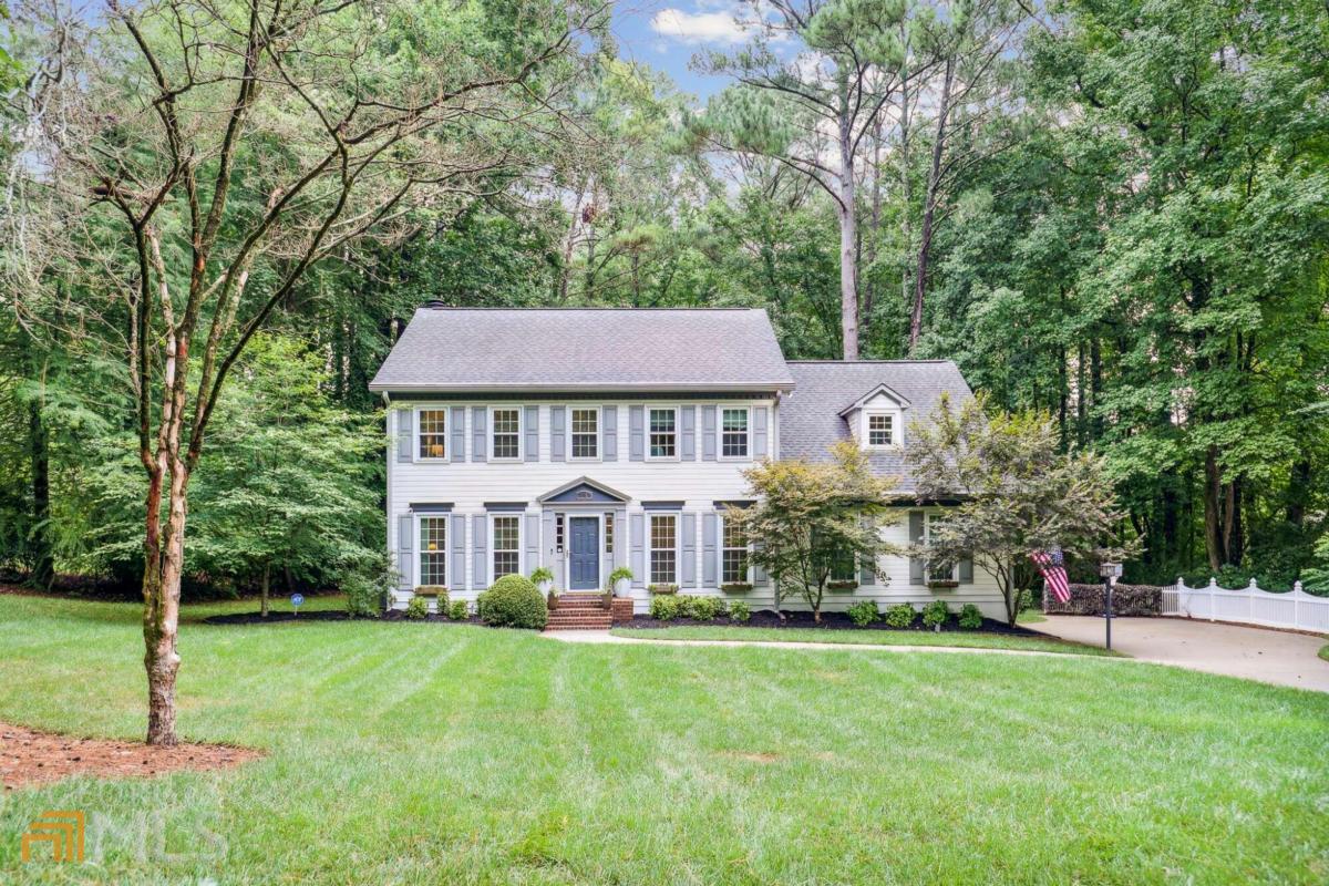 Nestled in a quiet neighborhood with tree lined streets, there sits the most picture perfect home. As you walk to the front door, you notice the manicured flat grass yard in the front and back, the window boxes with flowers spilling over and the care and attention to detail in all the planters, trees and plant beds along the walkway. There is a large office overlooking the front yard right when you walk in - ideal for those that work at home! The open concept kitchen, eat-in nook and living space allow for friends and family gatherings in one space. The beautiful dining room can easily host all of favorite people! In addition to a large pantry in the kitchen, there is an oversized storage closet in the laundry room perfect for your cleaning supplies, vacuum cleaner, Costco finds and additional appliances you don't want to keep in the kitchen! Walk out to the private flat grass backyard complete with a flagstone patio, built in fire pit and view of the play set!! Upstairs you'll find the updated Primary Suite, 3 additional bedrooms and 2 more bathrooms. The bonus bedroom over the garage has an enormous closet for lots of extra storage! This home has brand new carpet and fresh paint! Don't miss this wonderful move-in ready home!!!