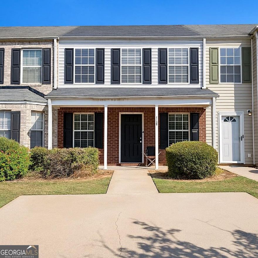Welcome to this charming 2-bedroom, 2.5-bathroom townhome in McDonough, offering comfort, convenience, and a low-maintenance lifestyle. With easy access to I-75, shopping, and dining, this home is perfectly situated. Step inside from the covered front porch to a 2-story foyer that flows into the living room, complete with a cozy fireplace. The kitchen features a pantry, ample cabinetry, and a dedicated dining area. Also on the main floor, you'll find a convenient half bath and laundry closet. Upstairs, the spacious primary suite features an en suite bathroom with a stand-up shower and soaking tub. A second bedroom and full bathroom complete the upper level. Enjoy a patio and green backyard along with community amenities, including a pool and lawn maintenance covered by the HOA. With its excellent location and inviting spaces, this townhome is ready for you to call it home! Southeast Mortgage is our preferred lender. If buyer chooses to work with them, Southeast Mortgage will provide 1% credit up to $5,000. Reach out to the listing agent for more information.