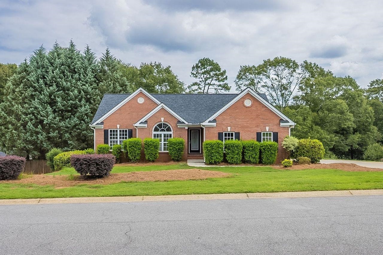 Welcome Home! This brick front home is situated in the quiet neighborhood of Meadowcreek Farms. This home features a master on main, master bath features double vanity, separate tub/shower and a walk in closet. Full Finished Basement with plenty of additional living space including a kitchen and full bath perfect for in-laws or rental income. Lots of space in the backyard and a deck perfect for entertaining family and friends.