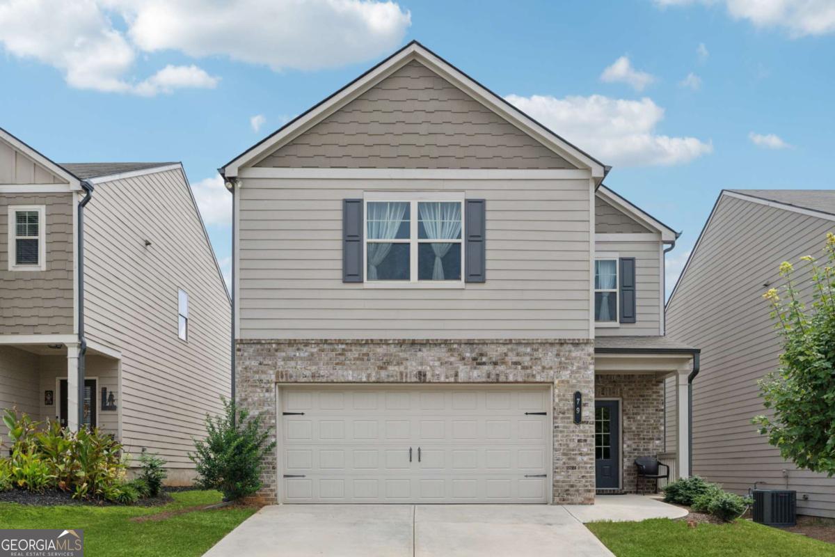 Beautifully maintained 4-year-old 3BR/2.5BA home in a desirable neighborhood with community pool and playground. The inviting floorplan flows seamlessly and feels great as you walk through, combining comfort and functionality. The main level offers a an open concept combining the dining, kitchen, and family room, while upstairs you'll find spacious bedrooms with oversized closets-even in the secondary rooms. The large primary suite features a generous walk-in closet. Prime location with easy access to highways, including GA-316.