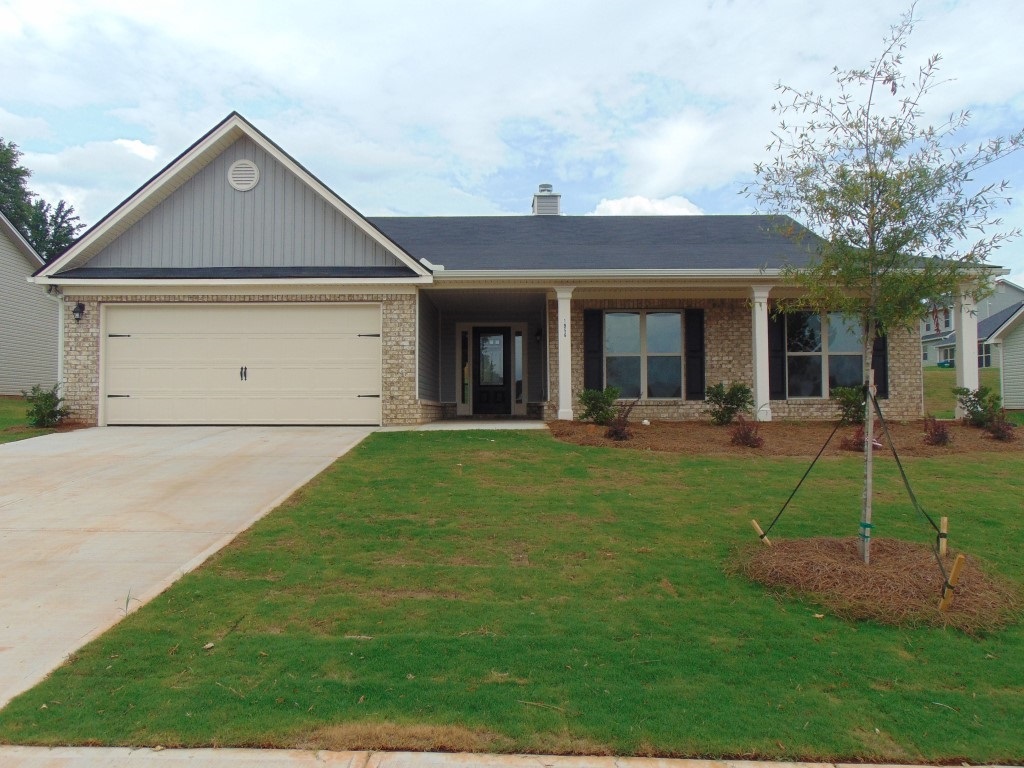 New construction on a level lot! The "Hilton" floor plan features 5 Bedrooms, 3 baths with Rocking Chair, Covered Front Porch. Huge vaulted family room opens to custom kitchen with large island, granite counters and stained custom cabinets. Home qualifies for 100% USDA eligible financing! Builder pays $4000 closing costs with premium lenders. Highly sought after City of Jefferson school system. Neighborhood has great amenities including swim and playground! Includes Stove, DW, Microwave. Builders 1 yr Warranty and an 8 yr Structural Warranty! House is Move-In Ready! Call today before it's too late! Open for Viewing anytime!
