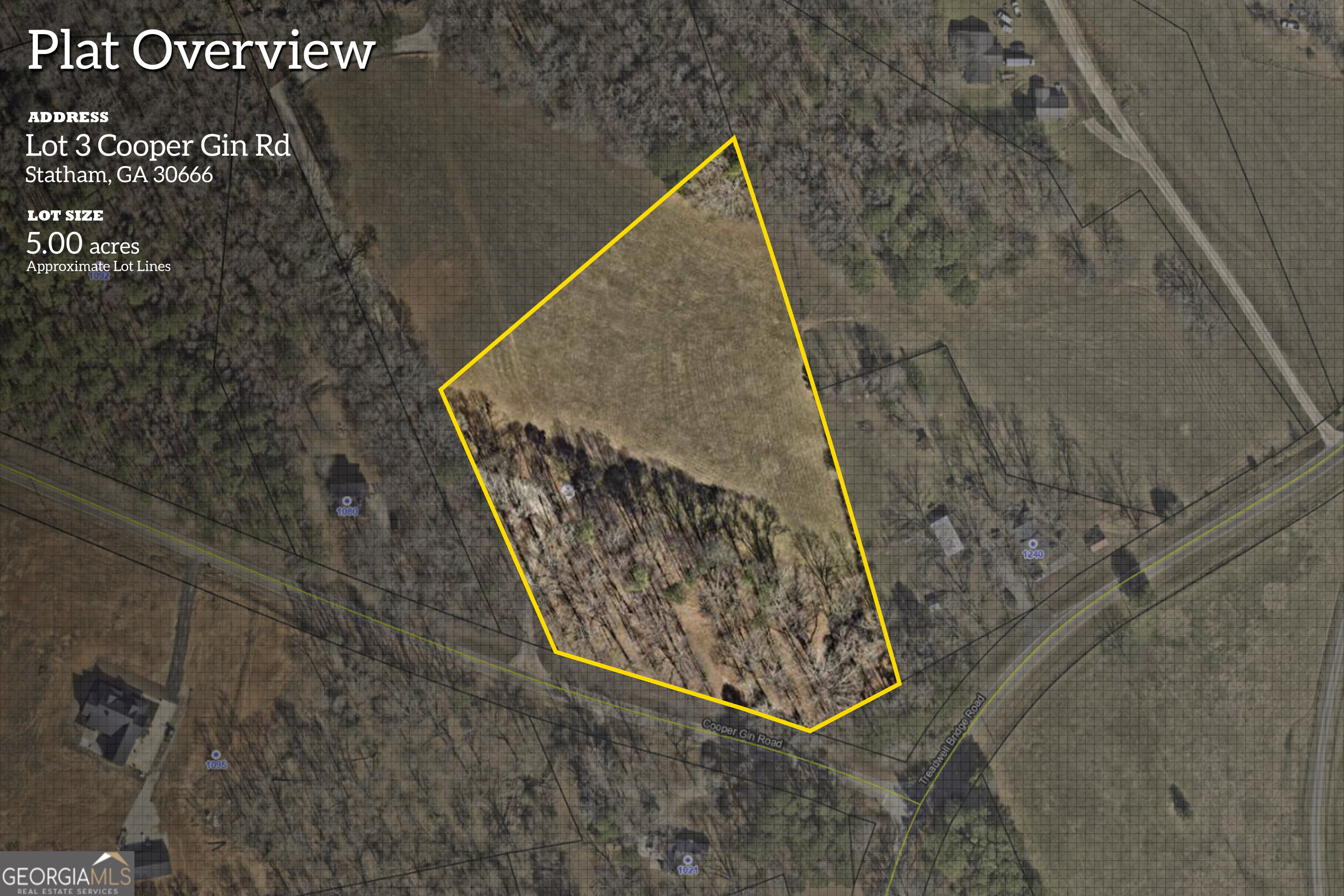 Unleash your imagination on this exceptional 5-acre property in the highly sought-after North Oconee School District! A perfect blend of tranquil wooded areas and inviting open spaces, this lot provides an idyllic backdrop for your dream home in Oconee County. Experience the ease of convenient access to Highway 78 and 316, and enjoy the proximity to Dove Creek Elementary and Middle Schools, making it an ideal choice for families. Golf lovers will appreciate the nearby prestigious Georgia Club, just a short drive away, perfect for an afternoon on the greens. Additionally, downtown Athens and the UGA campus are only 25 minutes away, allowing you to savor the tranquility of country living while remaining close to urban amenities. Don't miss this incredible opportunity to craft your personal oasis in this picturesque setting!