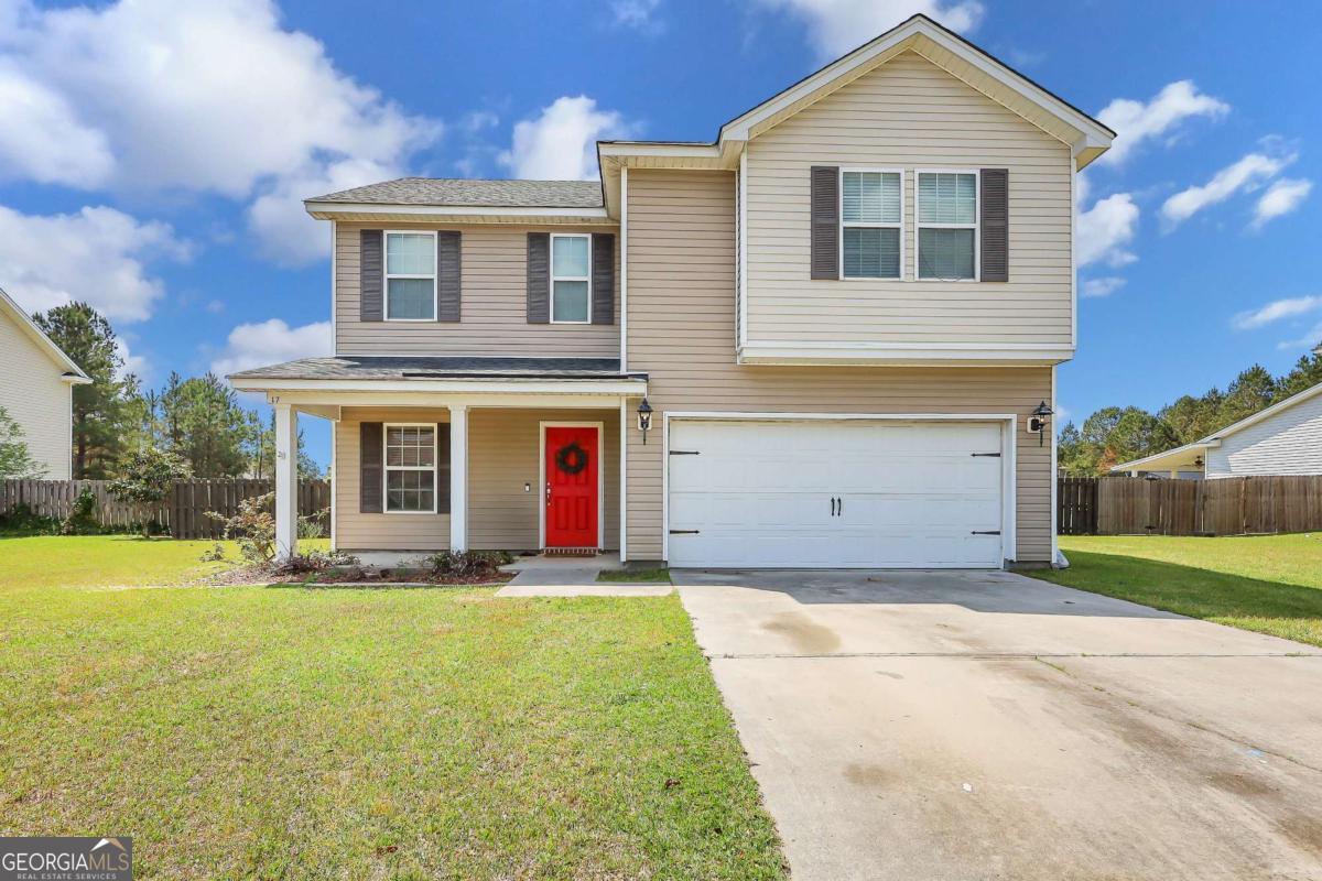Priced to Sell! Welcome to 17 Sagefield Drive, a charming two-story home nestled in the heart of Ellabell. This 2,078 sq ft residence offers 4 spacious bedrooms and 2 full bathrooms, perfect for comfortable family living. Built in 2012, this well-maintained home features a bright and open layout with plenty of space to gather, relax, and entertain. The property sits in a quiet, family-friendly neighborhood that includes a playground, a refreshing community pool, and a poolhouse. Located just minutes from the new Hyundai plant, with quick access to I-16 and Black Creek Golf Course, this home is ideally situated for both work and play. Whether you're enjoying a peaceful evening on the covered front porch or exploring the surrounding amenities, 17 Sagefield Drive offers a lifestyle of ease and convenience. Don't miss your chance to own this move-in-ready gem in a growing community!