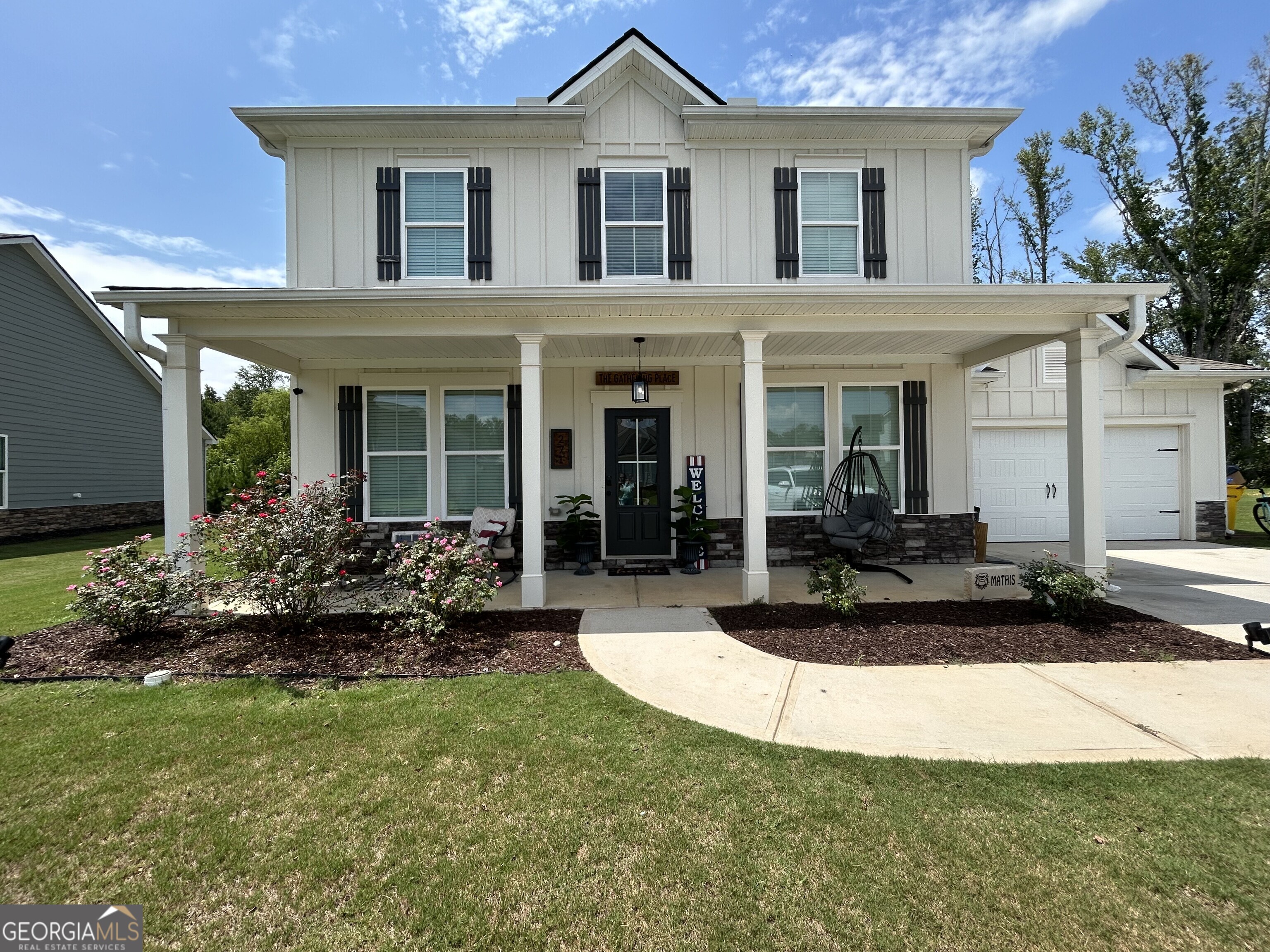 Stunning 4-Bedroom Home in Sought after Manor at Montpelier Subdivision! Welcome to your dream home! This beautifully upgraded residence features 3 full baths and a versatile layout that includes a dining room, office, kitchen, and a spacious island perfect for entertaining. Key features: Bedrooms: Four Spacious and comfortable rooms with large closets, Bathrooms: Three full Baths designed for convenience and luxury, Dining Room: Perfect size for family gatherings, Office: Ideal for work or study, Kitchenette: A cozy space for casual meals, Island: Great for cooking and socializing, UPGRADES INCLUDE: 2" blinds throughout enhances privacy and aesthetics, Home Decoration Collection, LIGHTING: Elegant fixtures added throughout the main floor by Allen and Roth, Freshly Painted Interior: Royal Satin finish with Agreeable Grey and Dovetail Grey Accents. Exterior Color: Natural Choice by Sherwin Williams with Iron Ore Accents, Fencing: Quality Installation by Upchurch Fencing and freshly stained with Behr Cordovan Brown and sealer. Additional benefits: All kitchen appliances included, Blinds remain with home, Optional Dog house for your furry friend, Pool table available for an extra touch of fun! Don't miss out on this incredible opportunity to own a gorgeous home that combines comfort, style and functionality. Schedule your appointment today with your favorite Realtor!!