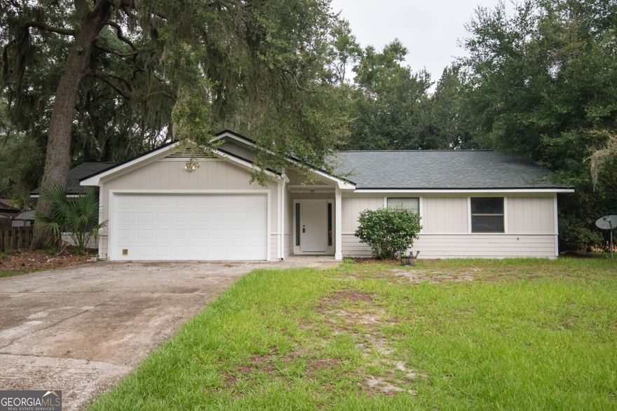 You'll love the simplicity and charm of this one-story home! Everything you need is on one level--no stairs, no hassle. With three bedrooms and two full bathrooms, this home offers a practical layout that makes daily living easy. The interior features new luxury vinyl plank flooring, while central air/heat and ceiling fans keep every room comfortable year-round. A new roof adds peace of mind. Enjoy your morning coffee or an evening breeze on one of two small screened porches and take advantage of the extra storage space in the side yard storage shed. This home blends convenience, comfort, and low-maintenance living in one inviting package on a cul-de-sac.