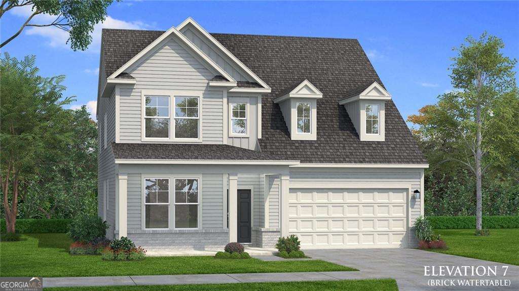 Welcome to the Wynwood on Homesite 267 in Kingston, a gated community in highly sought-after Locust Grove by DRB Homes! This stunning single-family home, leaves no detail overlooked. The spacious Wynwood floor plan on a slab features 4 bedrooms, 4 bathrooms, and a thoughtfully designed open-concept main level. The impressive kitchen showcases a large island with quartz countertops, stylish cabinetry, and a formal dining room perfect for entertaining. Upstairs, you'll find a versatile loft, a luxurious owner's suite with two walk-in closets, and a large shower. One of Kingston's standout features is its prime location, less than 3 miles from I-75, providing a quick and easy commute to downtown Atlanta or Warner Robins. Residents can enjoy convenient access to a variety of local dining and shopping such as Tanger Outlets. Locust Grove is also home to several local restaurants and boutique shops that add to the town's unique charm. Kingston is in a school district with top-rated schools, making it the perfect place for families to thrive. Enjoy new amenities including pool, cabana, playground and sports court. Home is currently under construction. Please note: If the buyer is represented by a broker/agent, DRB REQUIRES the buyer's broker/agent to be present during the initial meeting with DRB's sales personnel to ensure proper representation.