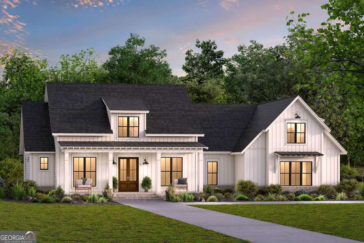 Modern Farmhouse Luxury on 5.08 Scenic Acres - Fully Customizable - New Construction / To Be Built: This 2,800 sq. ft. modern farmhouse will be built on a private, scenic 5.08-acre lot in Pine Mountain Estates, offering the perfect blend of style and functionality. Just 15 minutes from downtown Calhoun and 12 minutes from I-75, you'll enjoy mountain views, mature trees for privacy, and an excellent location in the Sonoraville and Red Bud School Districts. The floor plan features a formal entry opening into an airy great room with soaring ceilings and a striking brick accent wall. The kitchen is designed for entertaining, complete with a large island, walk-in pantry, and rear-porch views that facilitate seamless indoor-outdoor living. Four main-level bedrooms each include walk-in closets, with the upstairs bonus room and full bath offering flexible space for a fifth bedroom, guest suite, or game room. Every finish, fixture, and design choice-from flooring to cabinetry to exterior details-can be fully customized, making this more than new construction; it's your opportunity to create the modern farmhouse you've always dreamed of on land that offers both privacy and convenience.