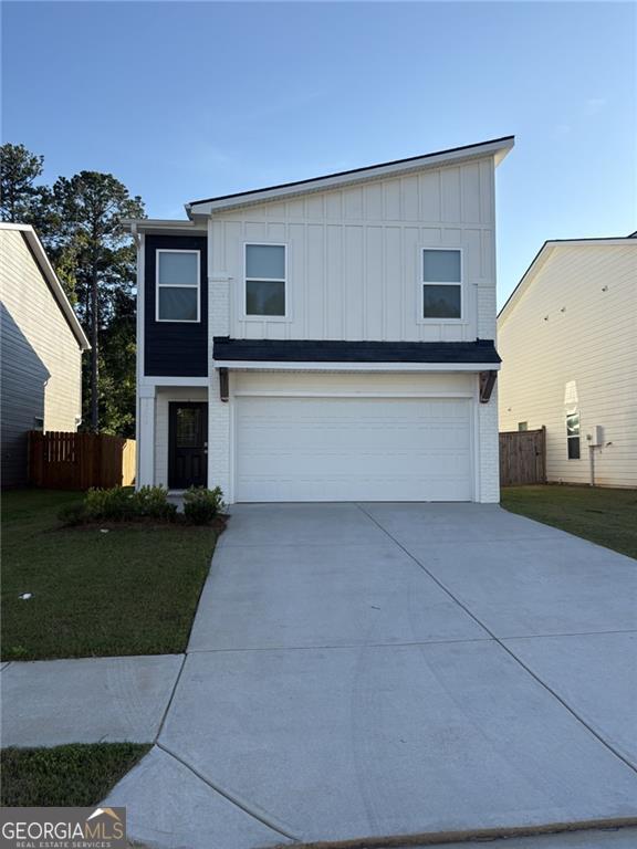 Just over one year old but shows like brand new, you do not want to miss this one. Welcome to the Cecil Plan, a modern, two-story home that perfectly blends contemporary style with functional living space. This beautifully designed residence features 3 spacious bedrooms, 2 full bathrooms, spacious sit in kitchen with view to the family room, and a convenient main-level bath-ideal for entertaining or everyday living. This smart home features keyless entry and LED mirrors in the owner's suite, equipped with defrost and Bluetooth capabilities, as well as a prewired outlet in the garage for your electric vehicle. You'll love the open layout, sleek finishes, and thoughtful design touches throughout. Also offering a covered patio and the 2-car garage and generous storage solutions add to the home's appeal, making it a perfect fit for growing families, first-time buyers, or those looking to downsize without compromise. Located in Stonewall Station, a thoughtfully planned community in the heart of Union City, GA, this home offers the perfect combination of modern convenience and small-town charm. Enjoy high-quality features and finishes included at no extra cost, all within easy reach of downtown Atlanta. Come experience where style meets community-your new home awaits at 3307 Stonewall Lane.