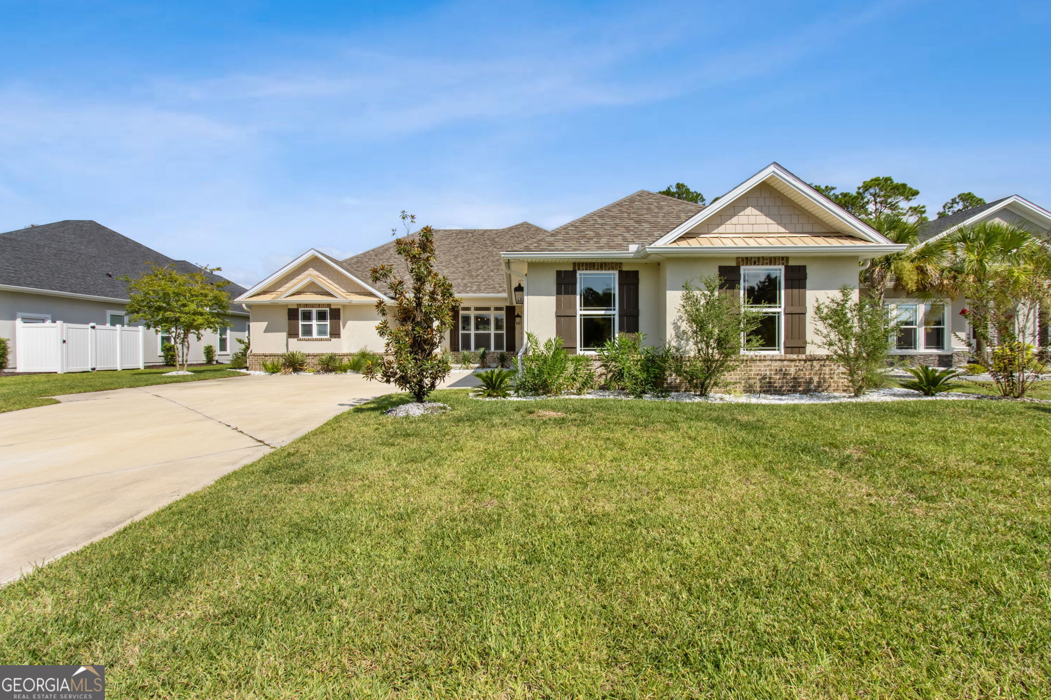 ASSUMABLE VA LOAN at 3.6% INTEREST RATE Looking for a stunning home in the desirable Fiddlers Cove community that is priced to sell? Check out this 2021 Sawyer built home with 4 bedrooms and 3 full baths. With a split floor plan, open concept, neutral palette, and thoughtfully-designed layout, you'll find the builder made use of every inch. The home offers ample storage, a dream kitchen, a 3-car garage, an oversized primary bedroom and bathroom, a large back porch overlooking the serene pond, a fully fenced-in backyard, and so much more. The community is gated and offers a pool, courts, a fitness center, golf/clubhouse, and a laidback lifestyle you are sure to love! a MUST SEE - Call to schedule your showing today!