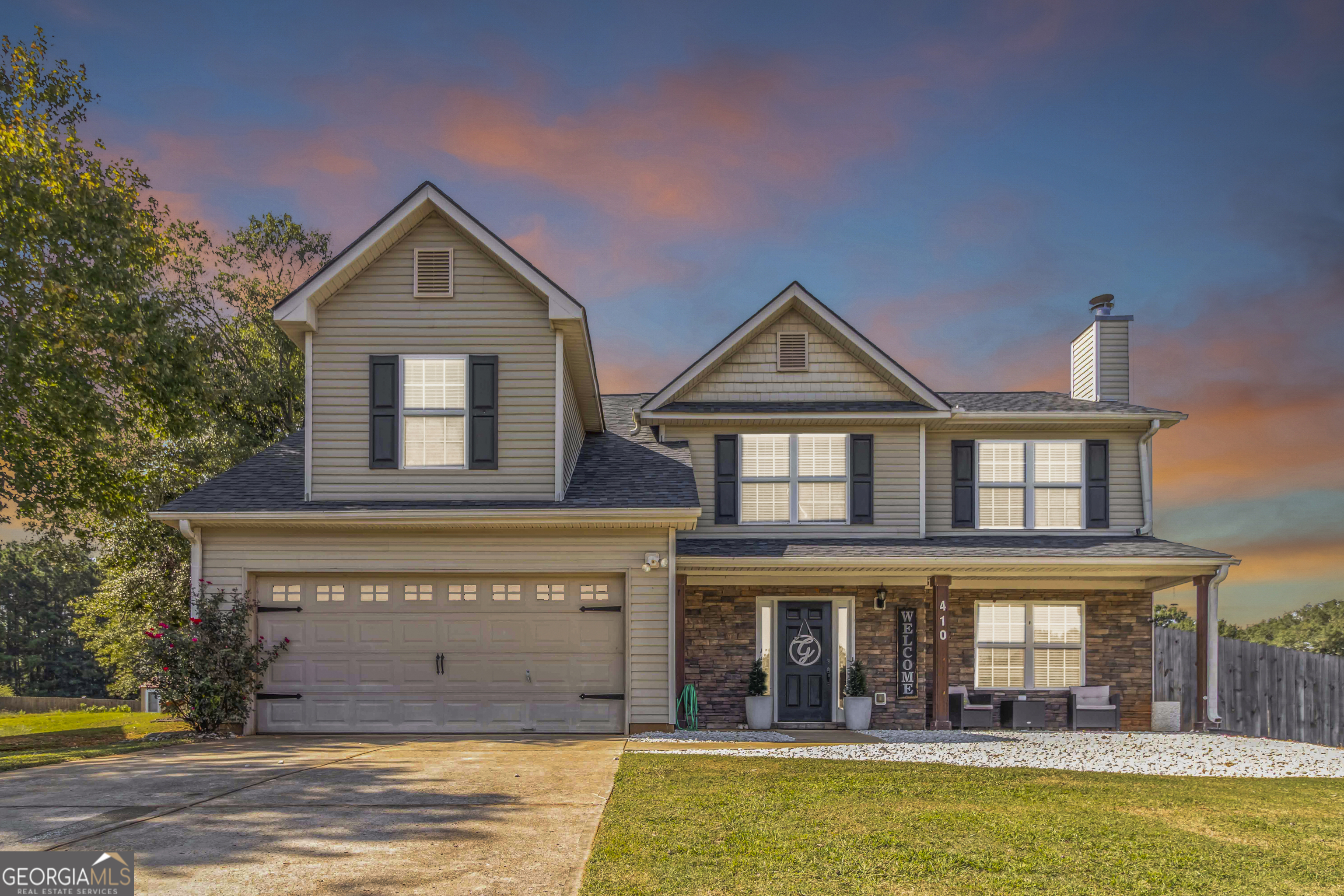 Welcome to this charming 3-bedroom, 2.5-bath home in the highly sought-after Laurel Park subdivision. From the moment you arrive, you'll be greeted by a welcoming front porch and a spacious family room complete with a cozy fireplace and a view of the front yard. The separate dining room overlooks the serene backyard, creating the perfect setting for gatherings. The kitchen features stainless steel appliances, a breakfast nook, and an eat-in area with views of the expansive backyard and patio-ideal for morning coffee or casual meals. Upstairs, you'll find all three bedrooms, including the owner's suite with a generously sized layout, a relaxing soaking tub, and a separate shower for ultimate comfort. The fenced-in backyard offers plenty of space for entertaining, play, or simply enjoying peaceful evenings outdoors. Don't miss your chance to own this beautiful home in Laurel Park-schedule your private tour today!