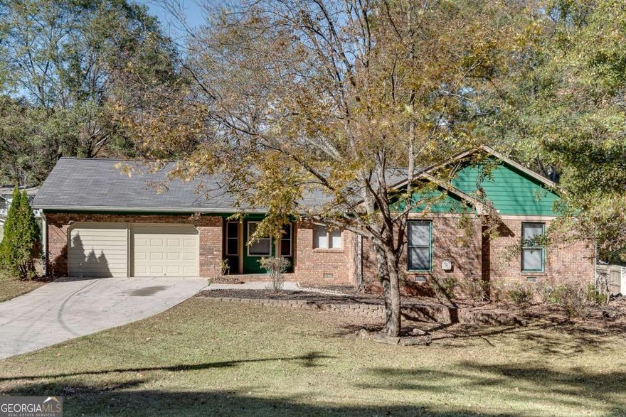 Welcome to this well-maintained 3 bedroom, 2 bathroom ranch that offers comfort, space, and an easy-flowing layout that's perfect for everyday living. Step inside to a spacious fireside family room that's ideal for relaxing, entertaining, and gathering with loved ones. The large eat-in kitchen provides plenty of cabinet and counter space, making meal prep a breeze and offering the perfect hub for home-cooked meals or weekend brunch. Retreat to the oversized primary bedroom, complete with an ensuite bathroom featuring a huge vanity and a tub/shower combo- a private and roomy escape at the end of the day. Two spacious secondary bedrooms offer flexibility for guests, office space, or family members. The large secondary hallway bathroom includes a gigantic vanity with dual sinks and a tub/shower combo, ensuring plenty of room for busy mornings. Step outside to enjoy outdoor living space with the private, flat backyard- perfect for outdoor dining, gardening, yard games, playtime, a firepit, or simply soaking up some rays. Conveniently located near shopping, dining, schools, and major highways, this home blends comfort and convenience in a peaceful neighborhood setting.