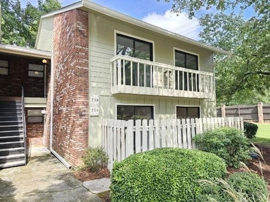 This updated condominium has so much to offer! 2 bedroom/ 2 full bath. The kitchen features new stainless steel appliances and new granite countertops. Other updates include: new roof, new siding, new paint throughout, and new LVP flooring. The living room has a beautiful wood burning fireplace. Exterior features: 2 outdoor storage closets, 2 parking spaces with ample guest parking, and a balcony in the front and back of the condo. Location, location, location! 10 minutes away from Truist Park and even closer to I-75, shopping and great restaurants.