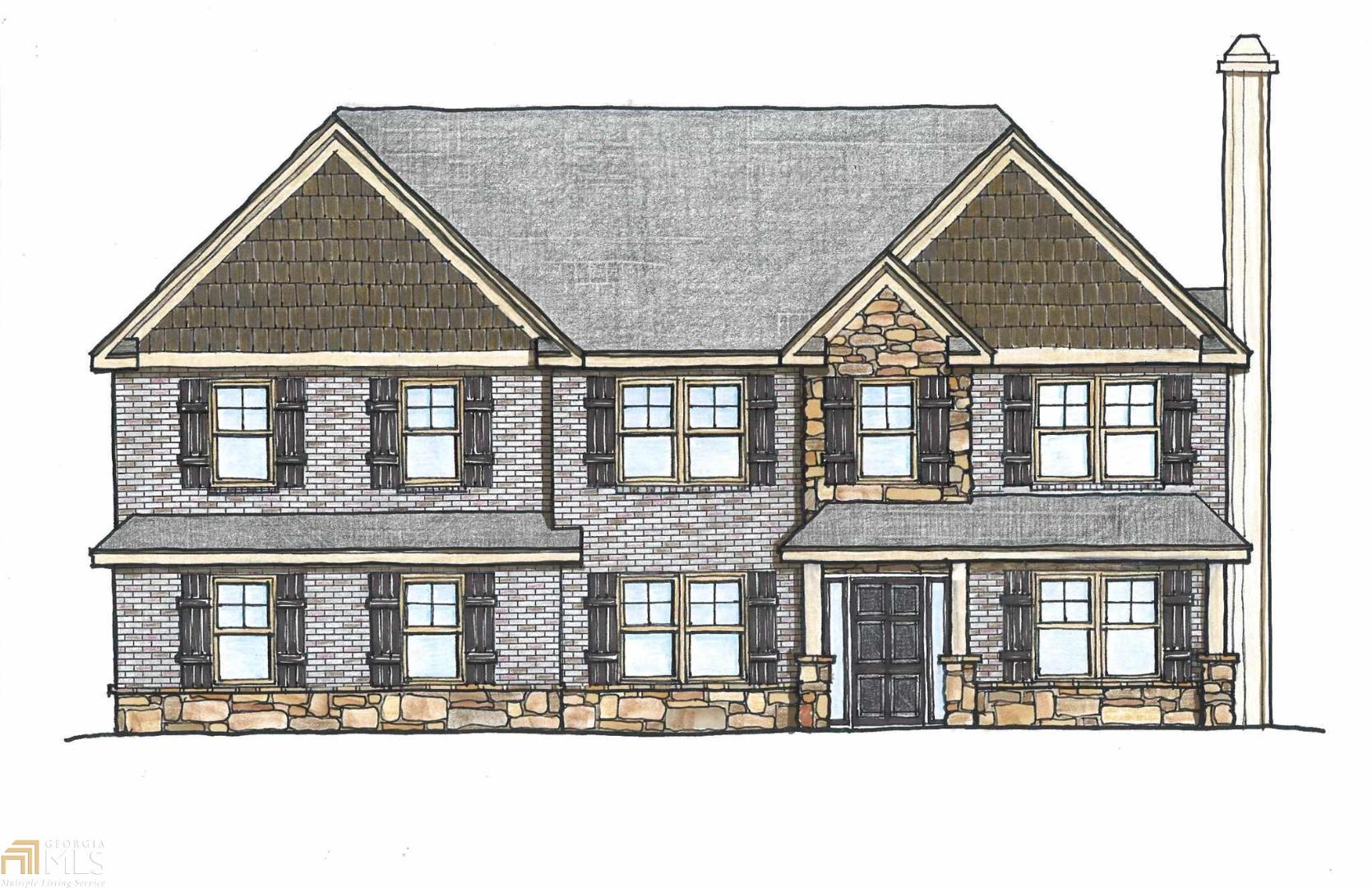 Harrison-Energy efficient with 2778sqft of smart home technology. Open concept allows you to entertain with ease or retreat to formal Living/Office. Granite counters throughout. Kitchen with SS appliances, walk-in pantry and island leads to builders Signature GameDay Porch. Warm up by the fireplace in Great Room. Beautiful coffered ceilings in formal dining. Convenient laundry located on 2nd level. Large Owners suite offers tiled shower and separate tub. Huge Walk-in closets. Hardwoods in living areas and tiled wet areas