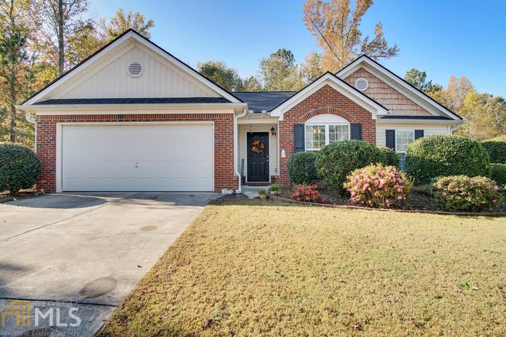 Charming, well-maintained 3 bedroom, 2 bath Ranch home. Brick front and vinyl siding. Open the door to see beautiful foyer entry with new luxury vinyl flooring that flows through kitchen and living area. Vaulted ceilings open the living space up and enjoy dinners in the eat-in kitchen with plenty of sitting room. Great lighting and split bedroom plan. Master has a separate spa tub and shower, his and her closets and great sized extra bedrooms. Neutral paint throughout. Great oversized lot with privacy. New roof in 2017 and a new HVAC 2016. Run do not walk. No HOA and very quiet well-maintained subdivision.